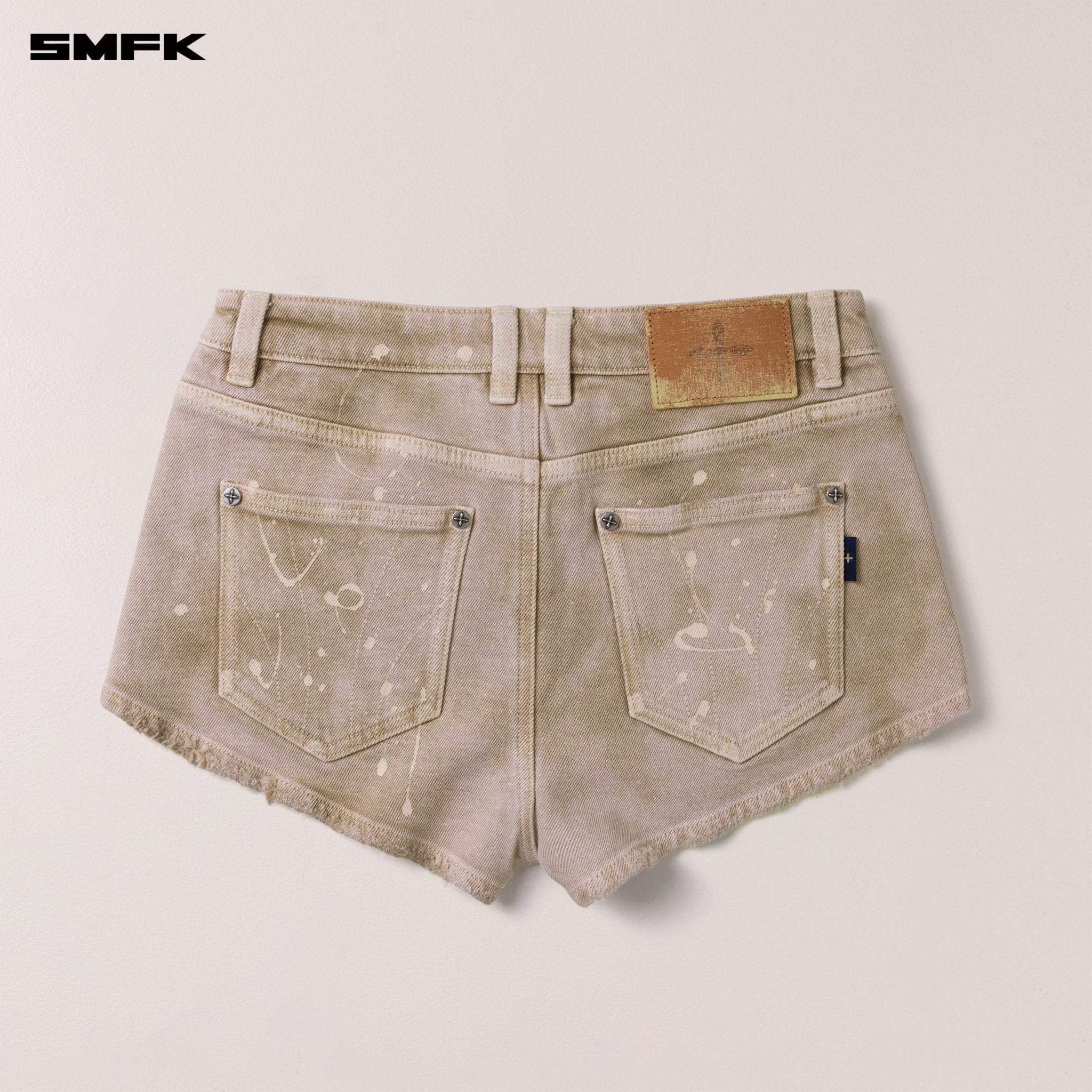 SMFK Rage Wild Denim Shorts Low In Brown | MADAX