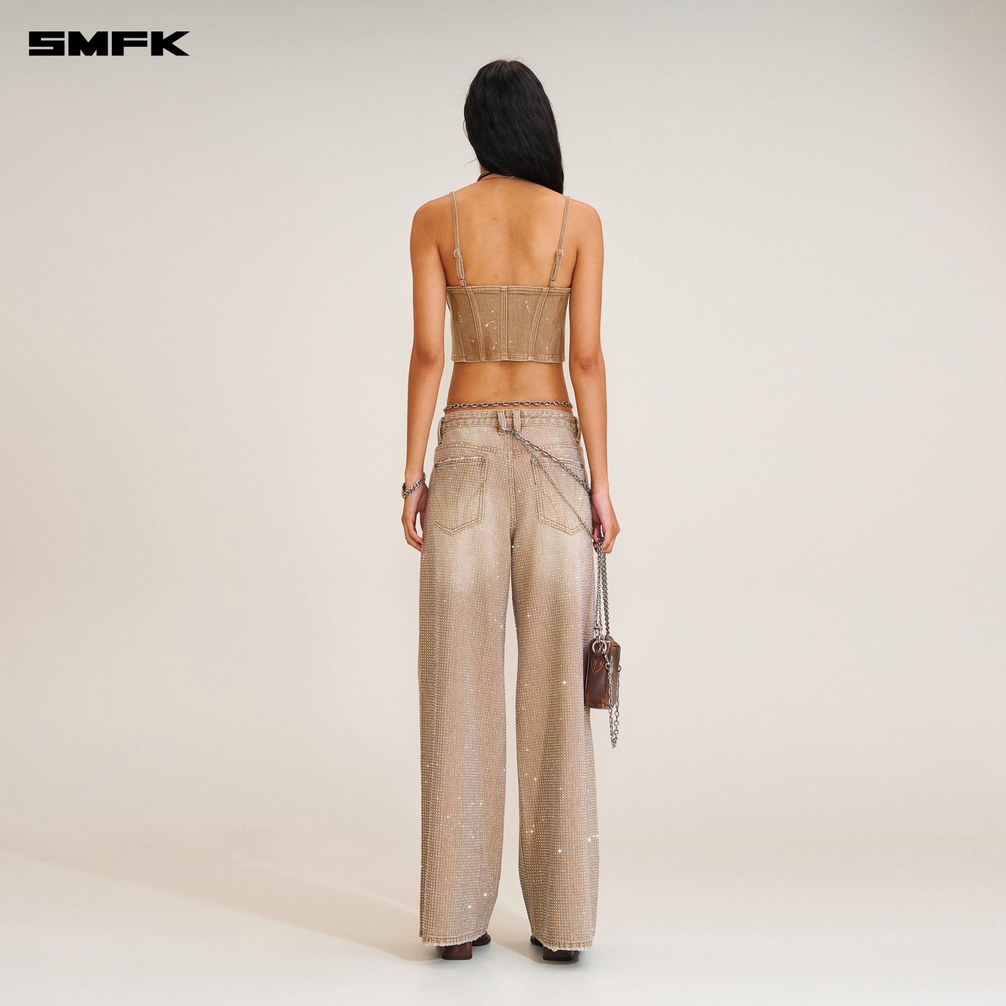 SMFK Rage Wild Diamond Tower Denim Pants In Wild Diamond | MADAX