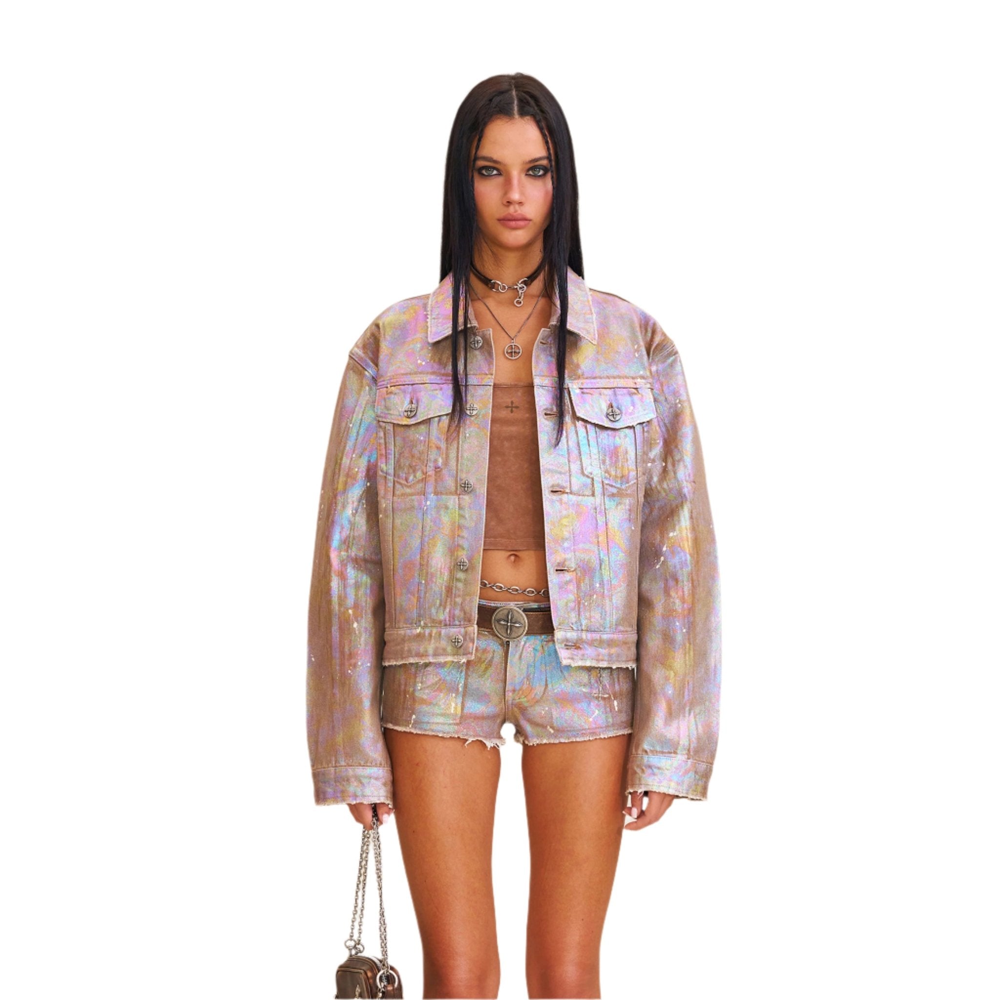 SMFK Rage Wild Fantasy Denim Jacket In Fantasy | MADAX