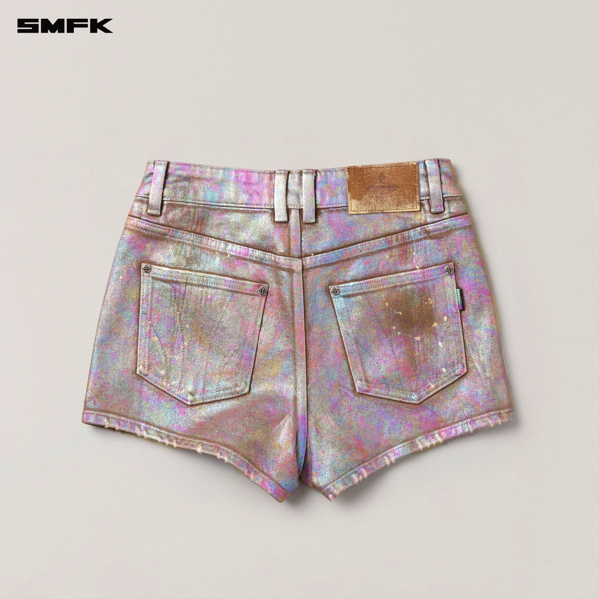 SMFK Rage Wild Fantasy Handcraft High Waist Denim Shorts In Fantasy | MADAX