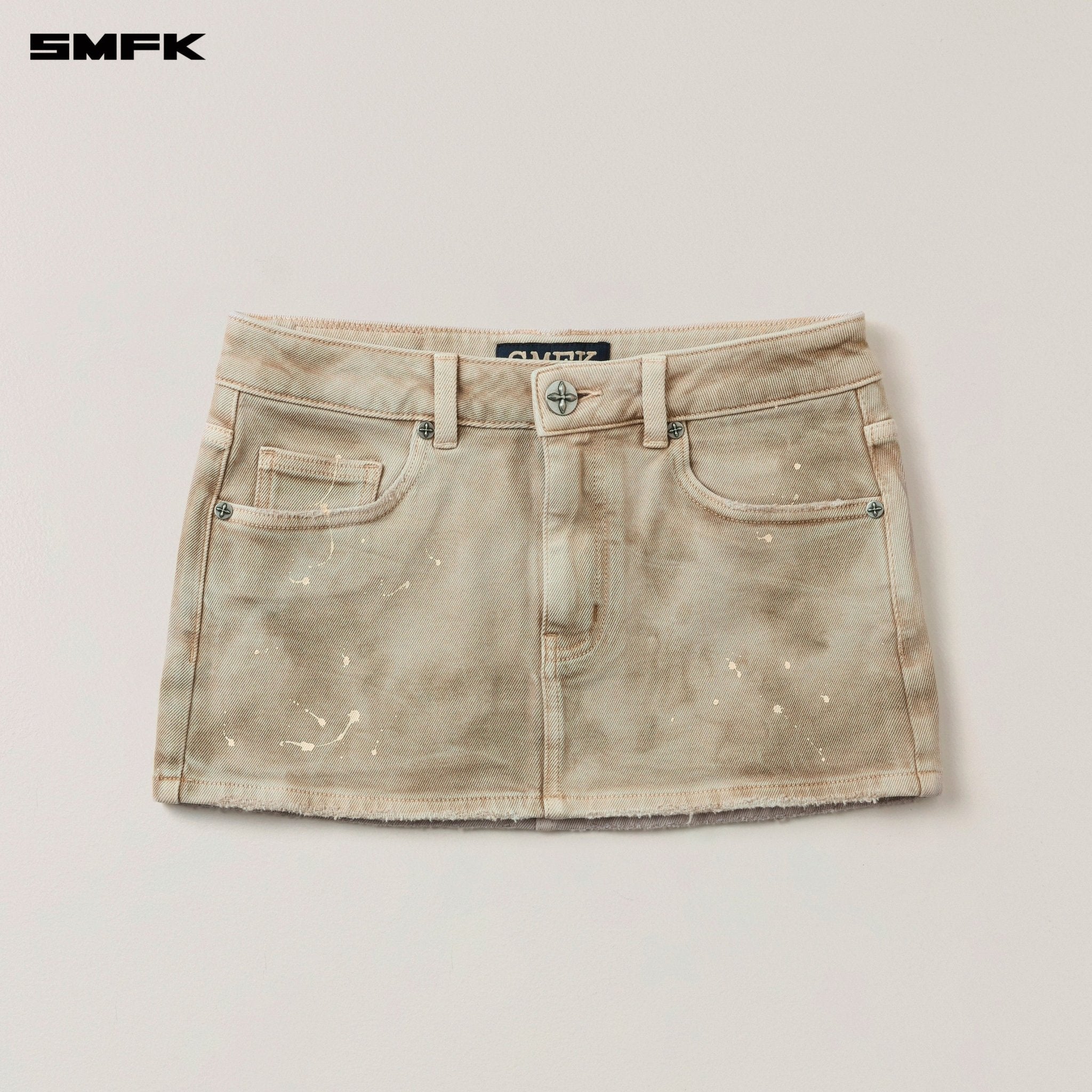 SMFK Rage Wild Handcraft Denim Body Skirt In Wild Brown | MADAX