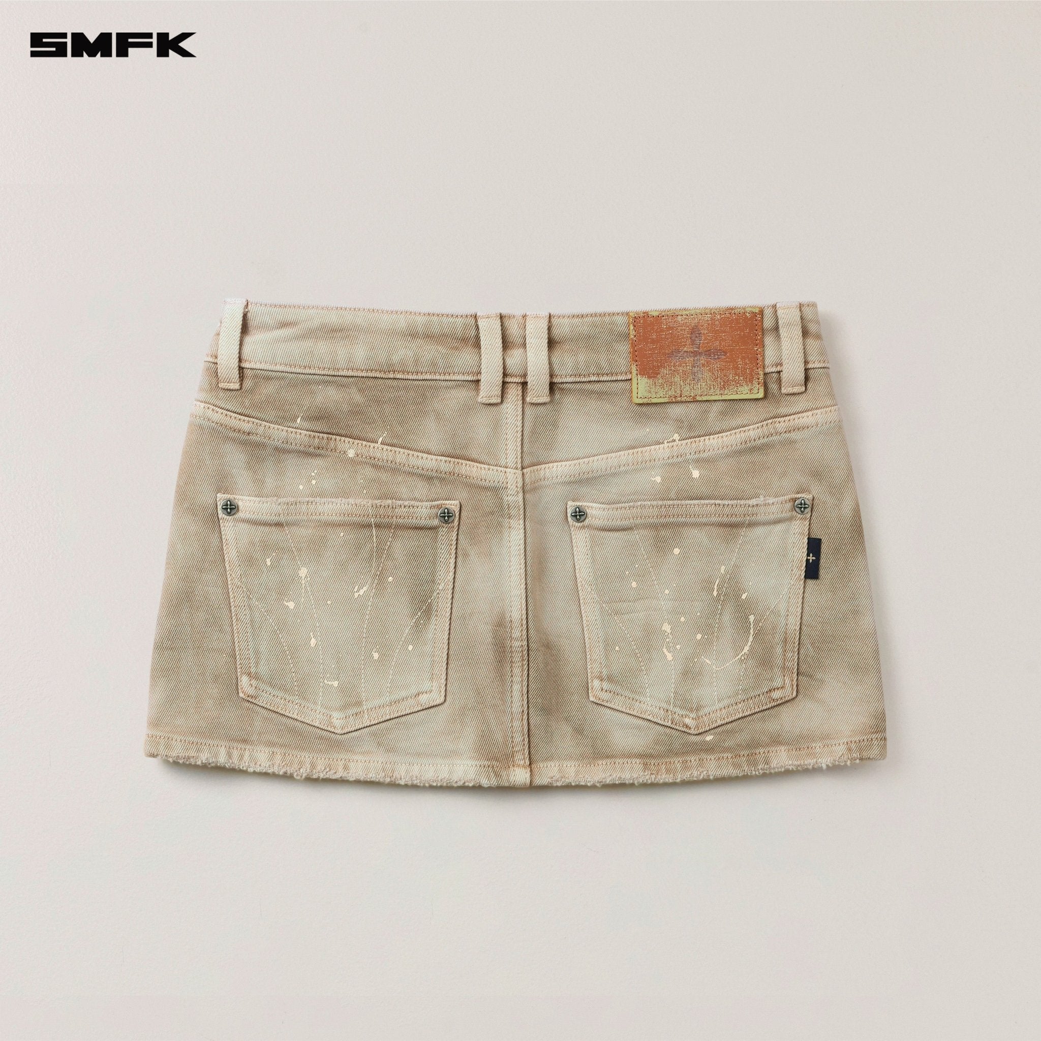 SMFK Rage Wild Handcraft Denim Body Skirt In Wild Brown | MADAX