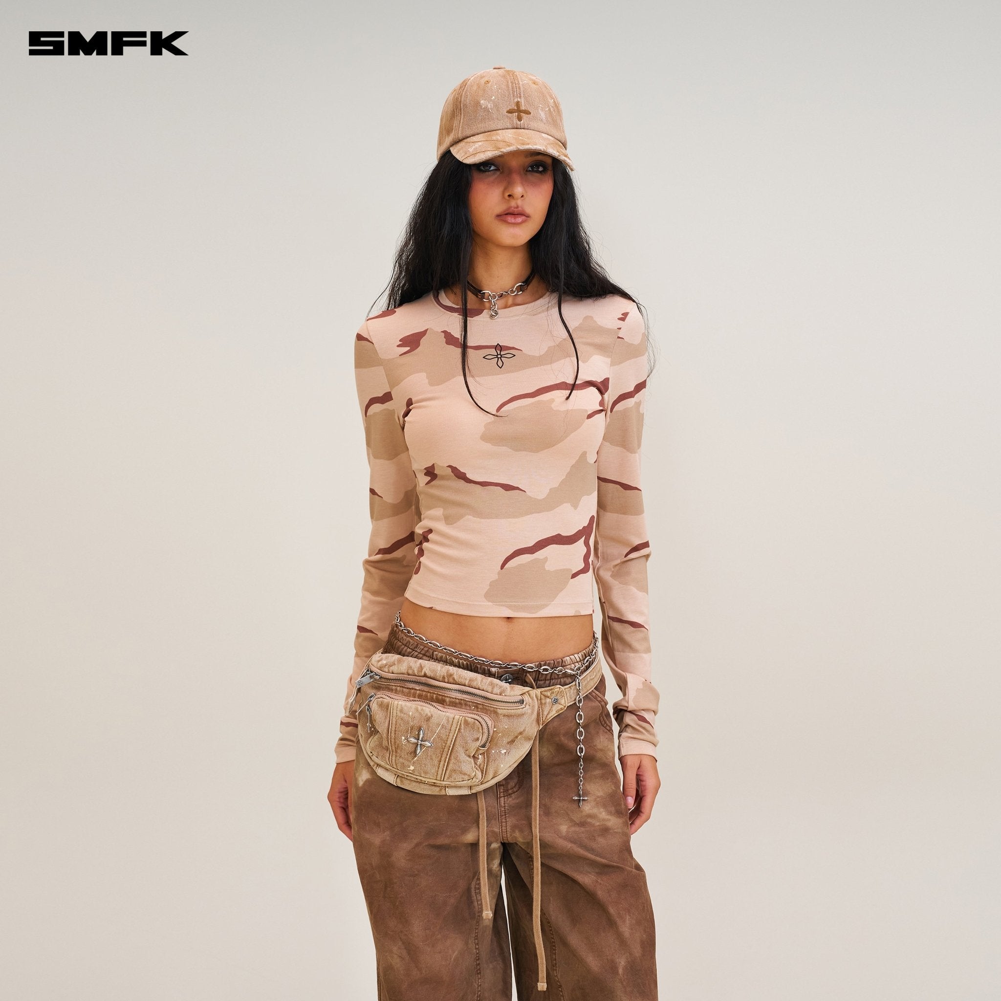 SMFK Rage Wild Handcraft Denim Cap In Cowboy Brown | MADAX