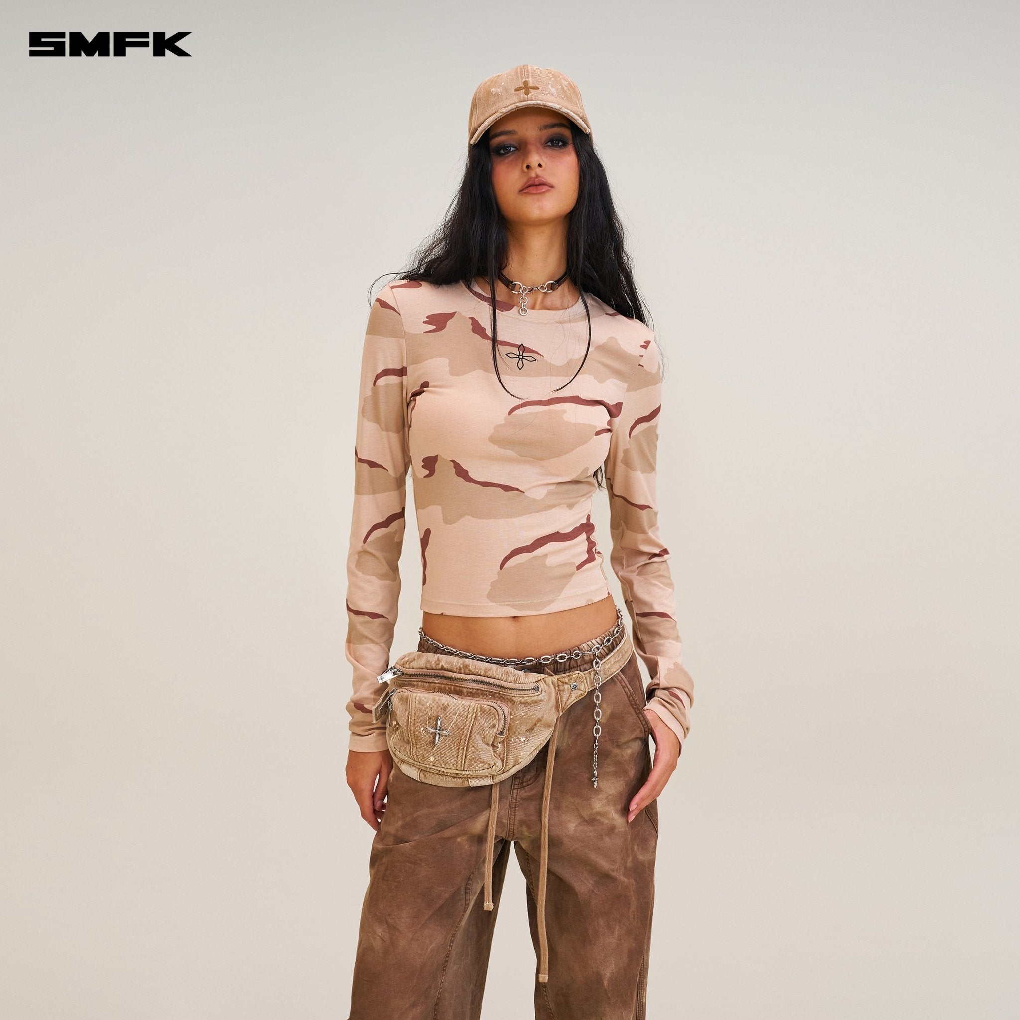 SMFK Rage Wild Handcraft Denim Cap In Cowboy Brown | MADAX