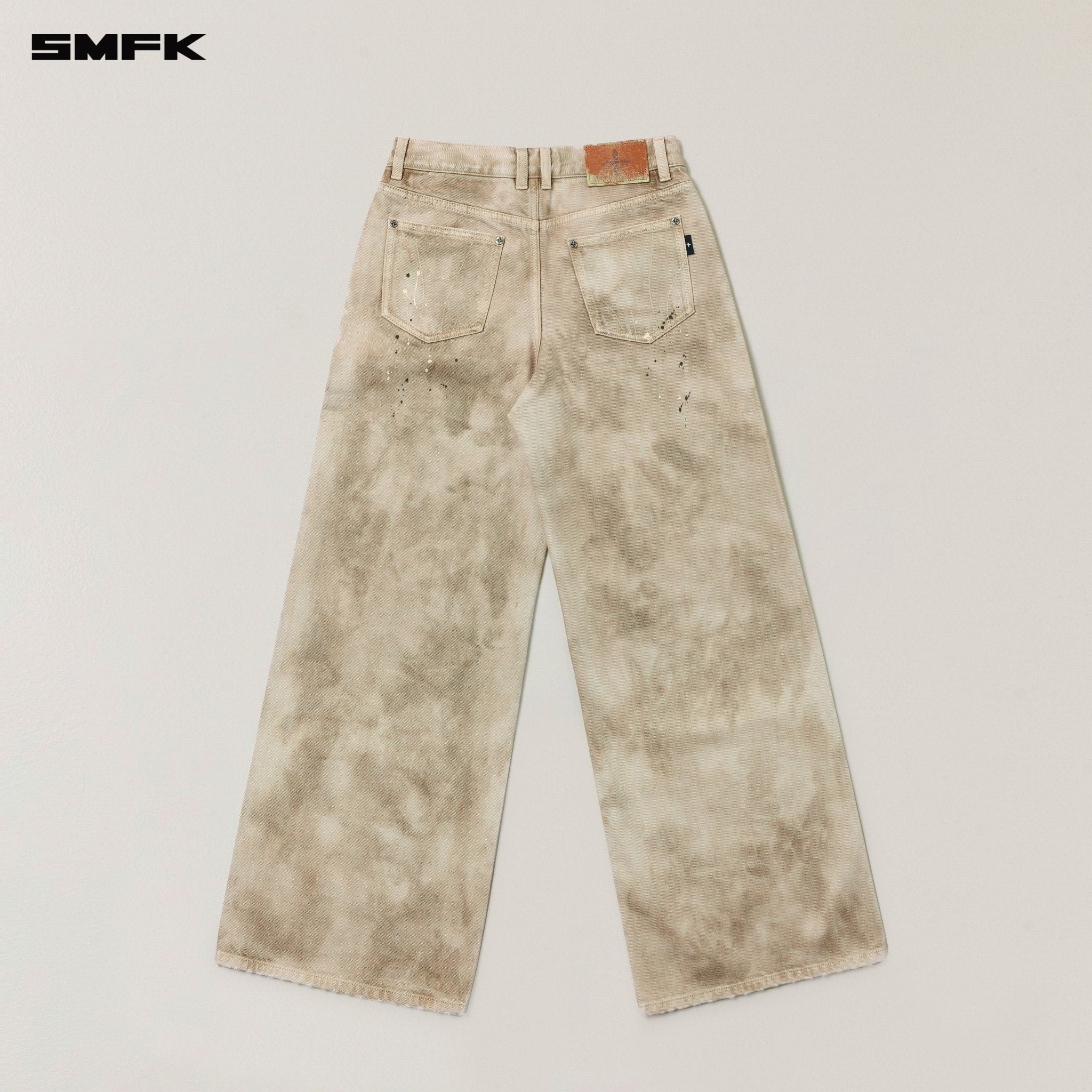 SMFK Rage Wild Handcraft Tower Denim Pants In Wild Brown | MADAX