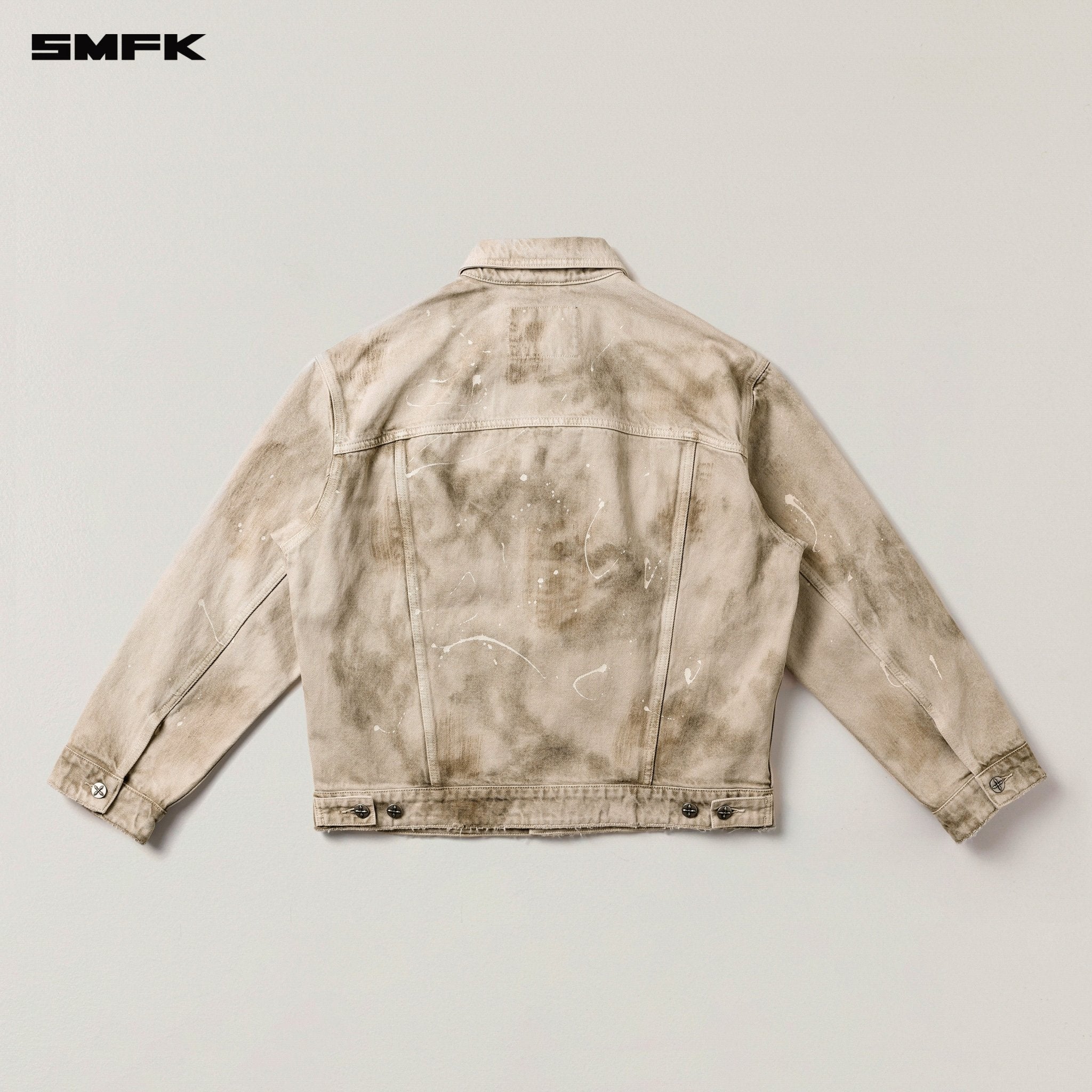SMFK Rage Wild Huge Denim Jacket In Brown | MADAX