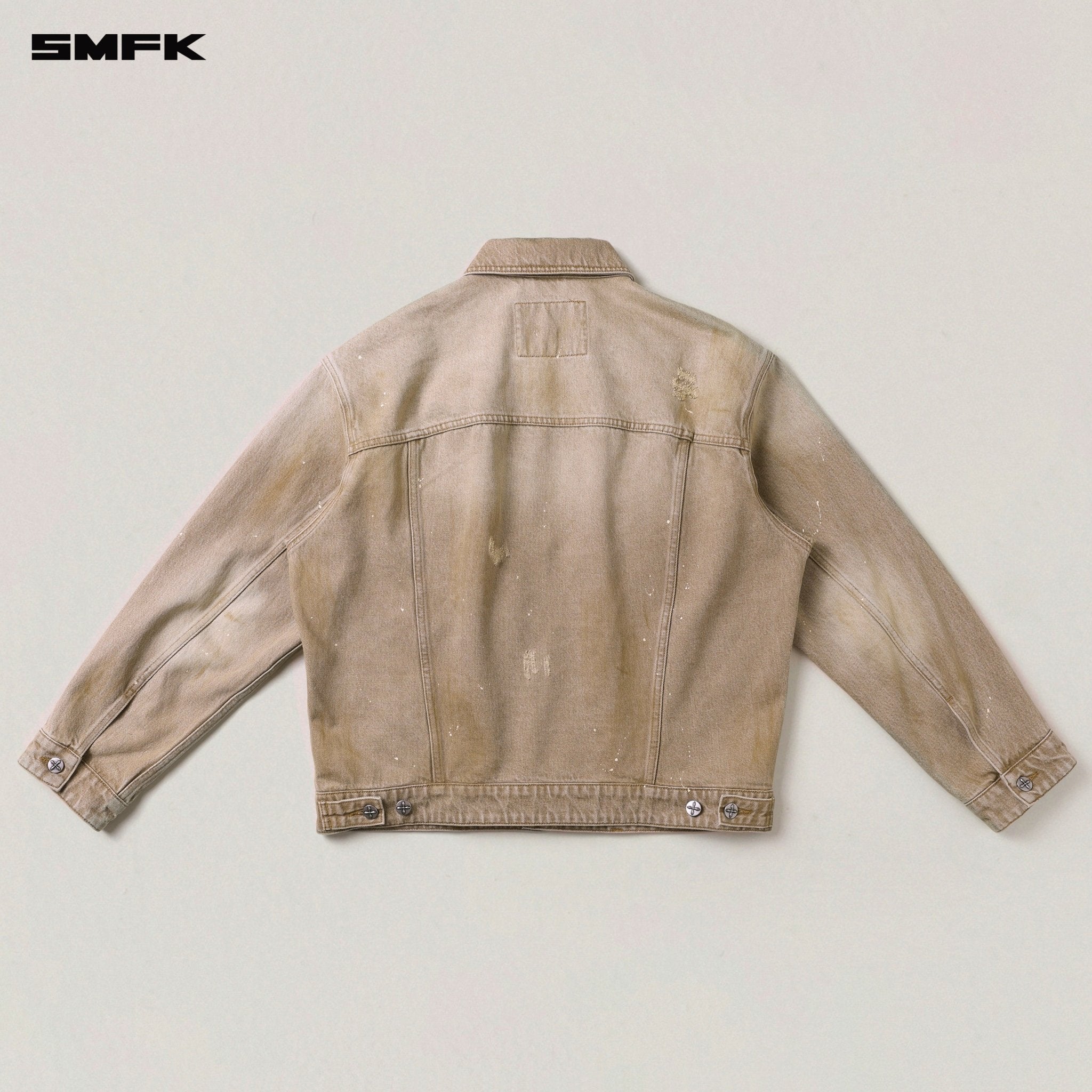 SMFK Rage Wild Huge Denim Jacket In Cowboy Brown | MADAX