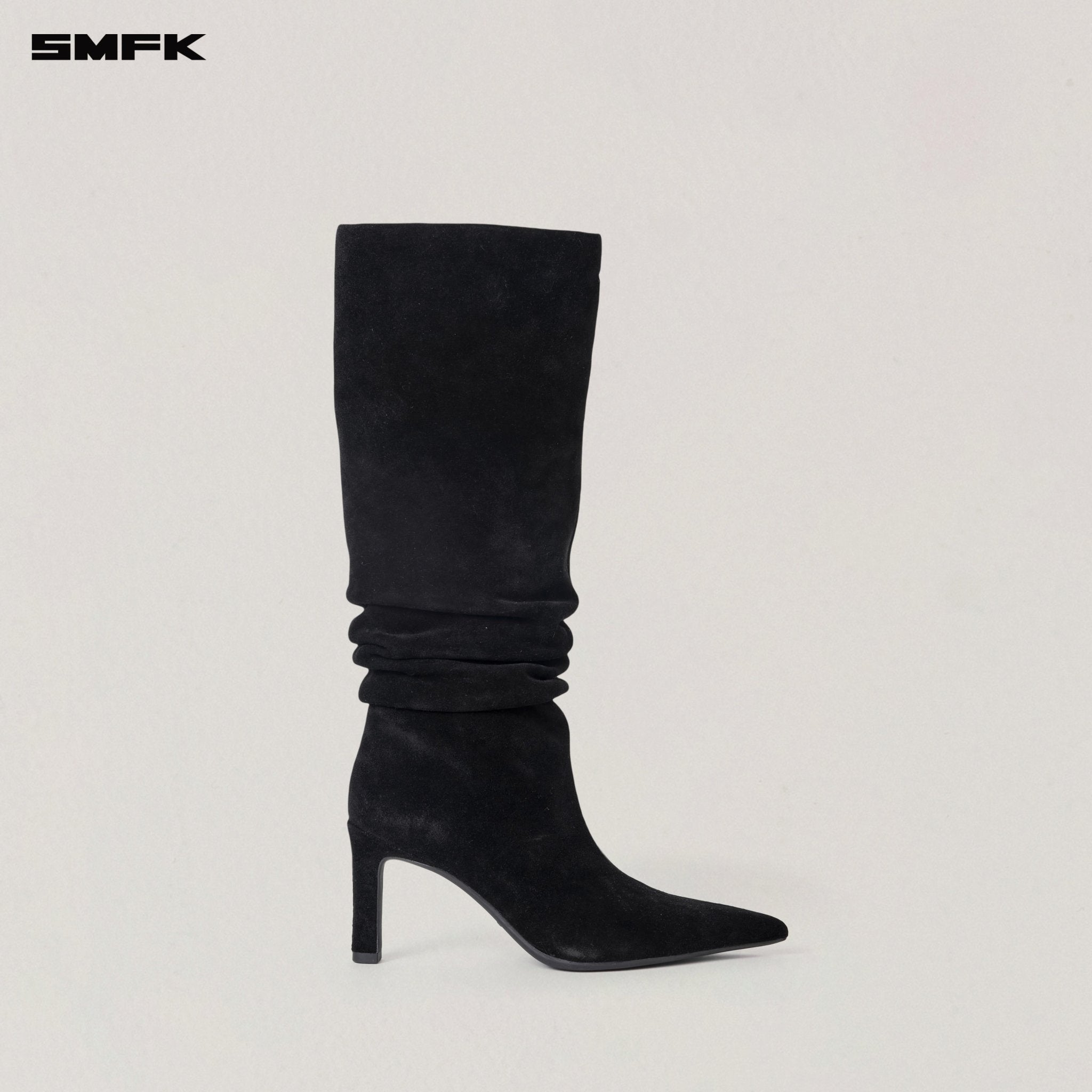 SMFK Rage Wild Hurricane Leather High - heel Boots In Black | MADAX