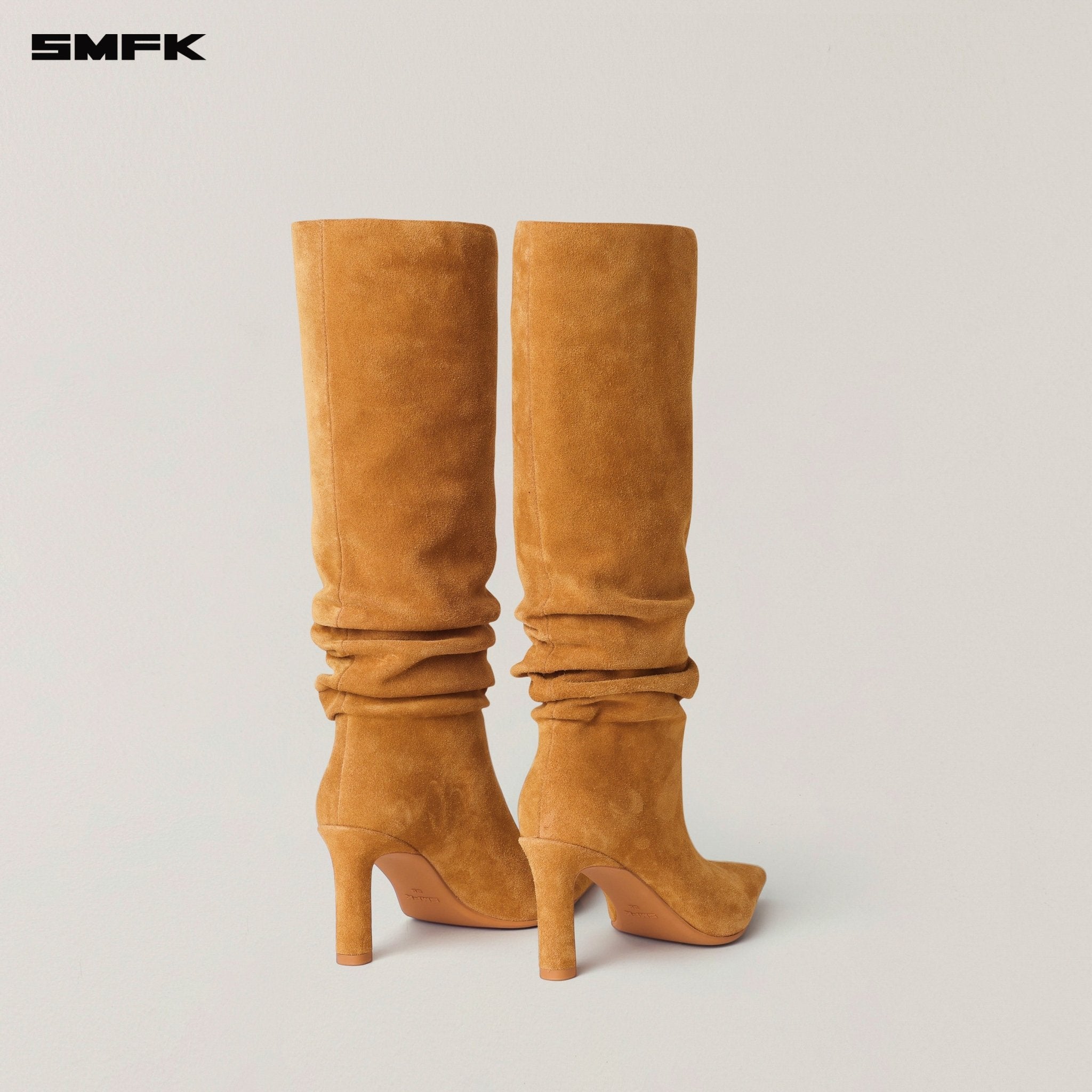 SMFK Rage Wild Hurricane Leather High - Heel Boots In Grassland Brown | MADAX