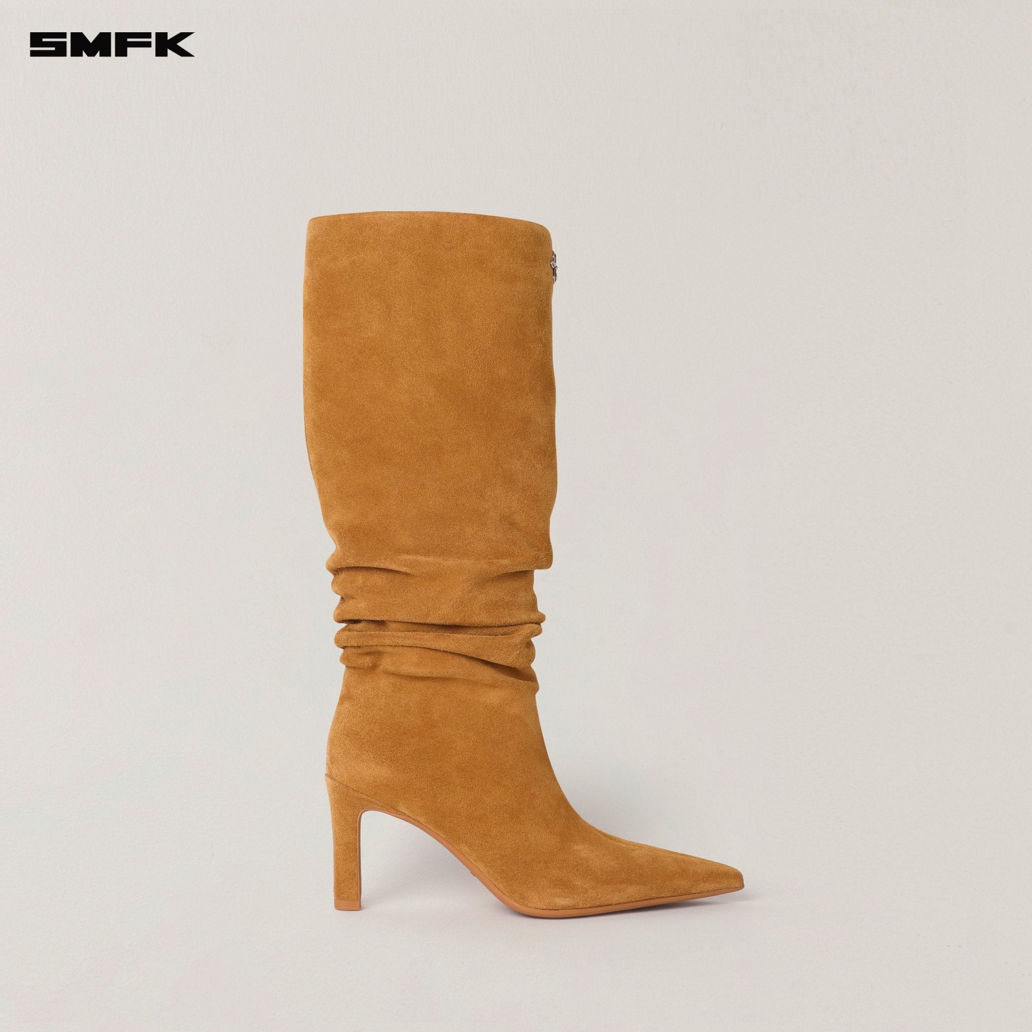 SMFK Rage Wild Hurricane Leather High - Heel Boots In Grassland Brown | MADAX