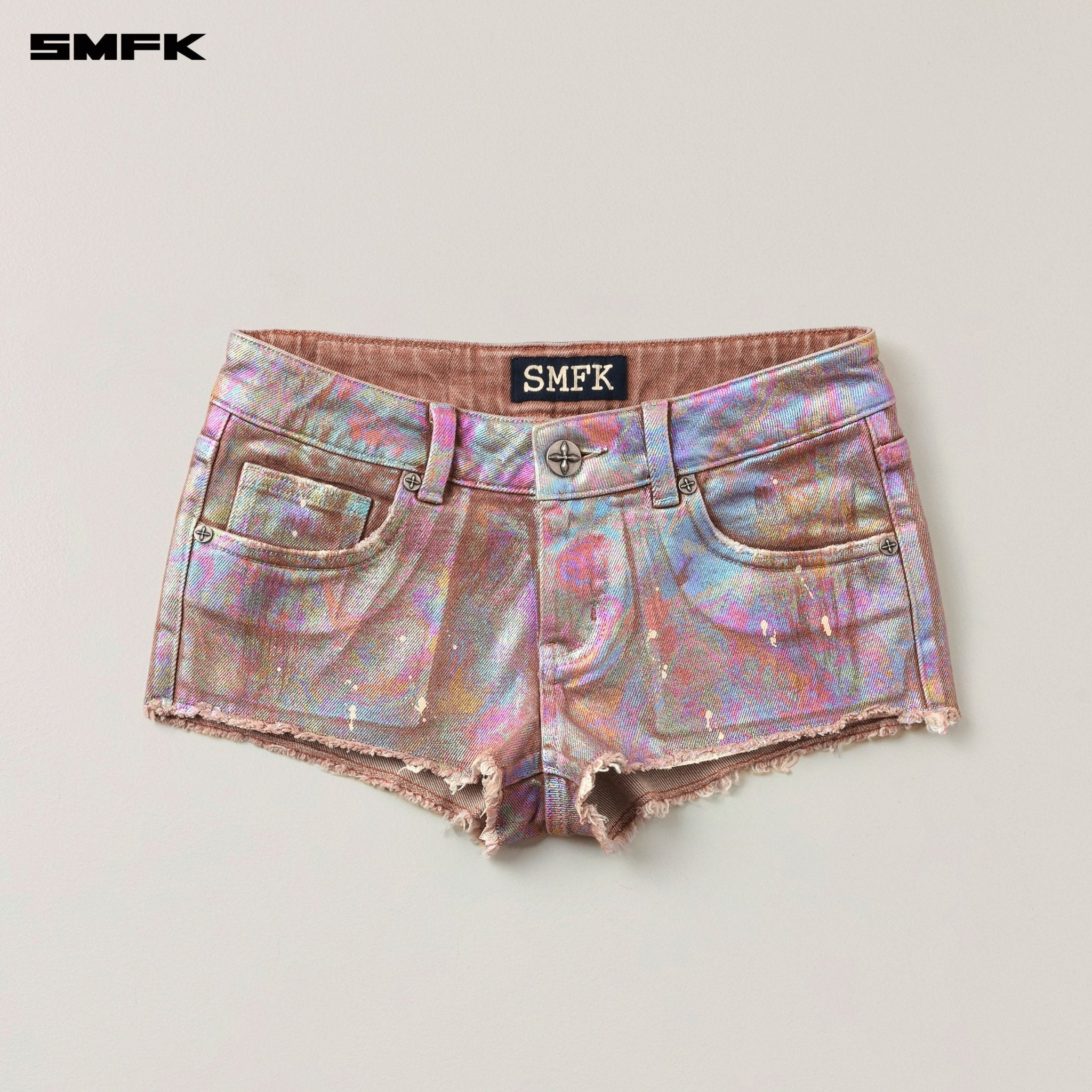 SMFK Rage Wild Origin Fantasy Handcraft Denim Bikini Shorts In Fantasy | MADAX