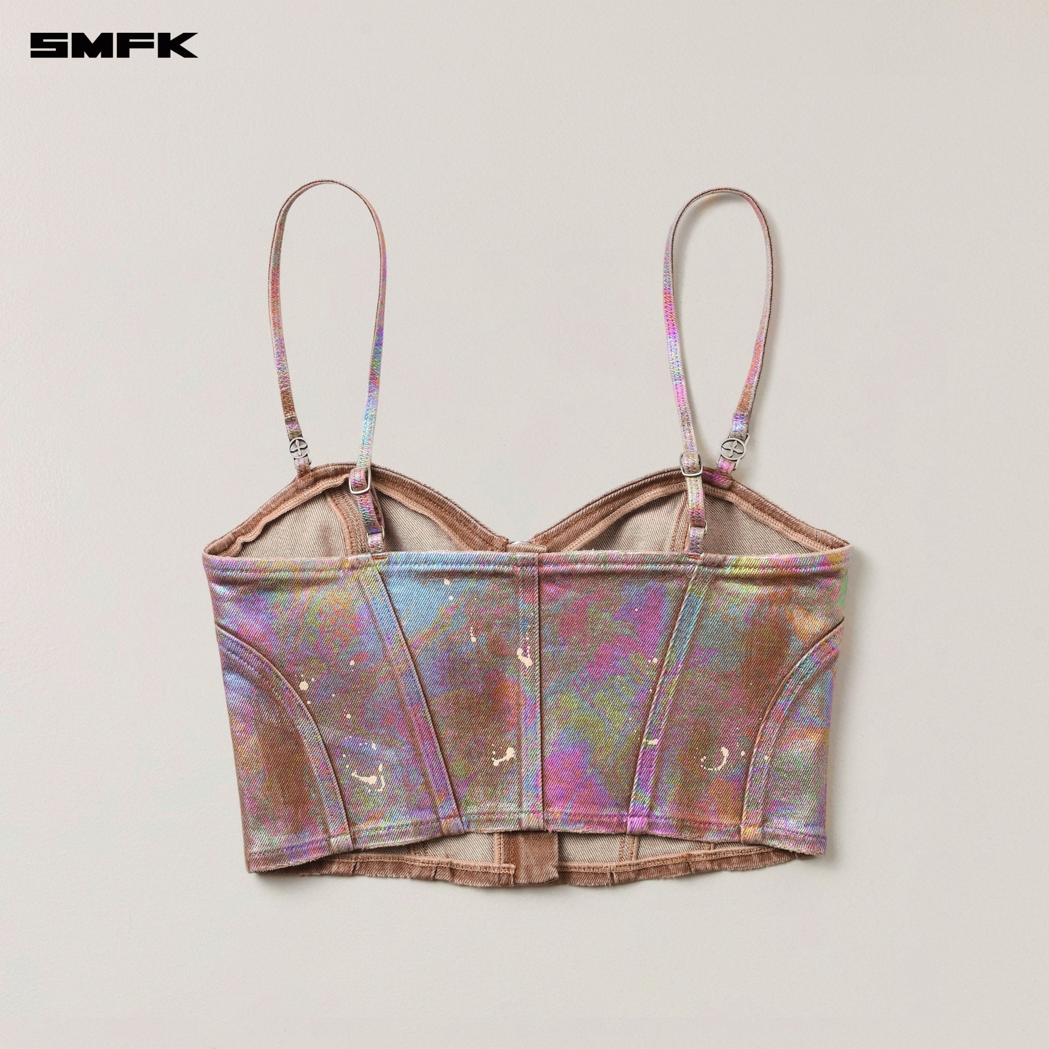 SMFK Rage Wild Origin Fantasy Handcraft Denim Zipper Camisole In Fantasy | MADAX