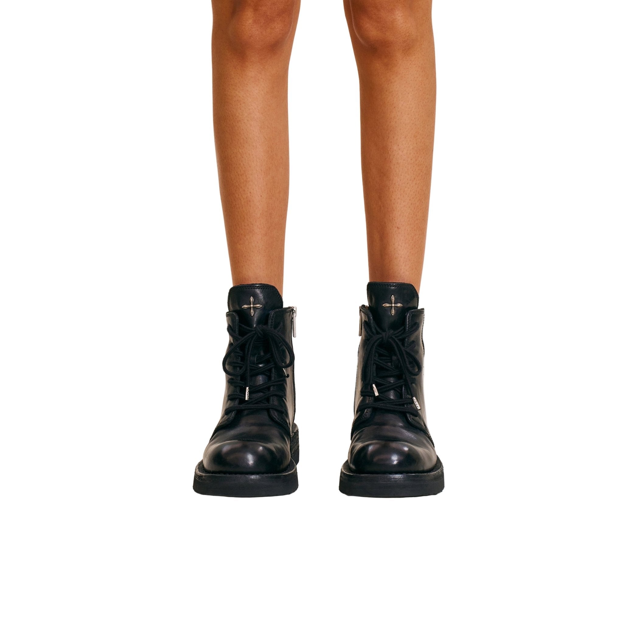 SMFK Rage Wild Origin Goodyear Horse Leather Rider Boots In Black | MADAX