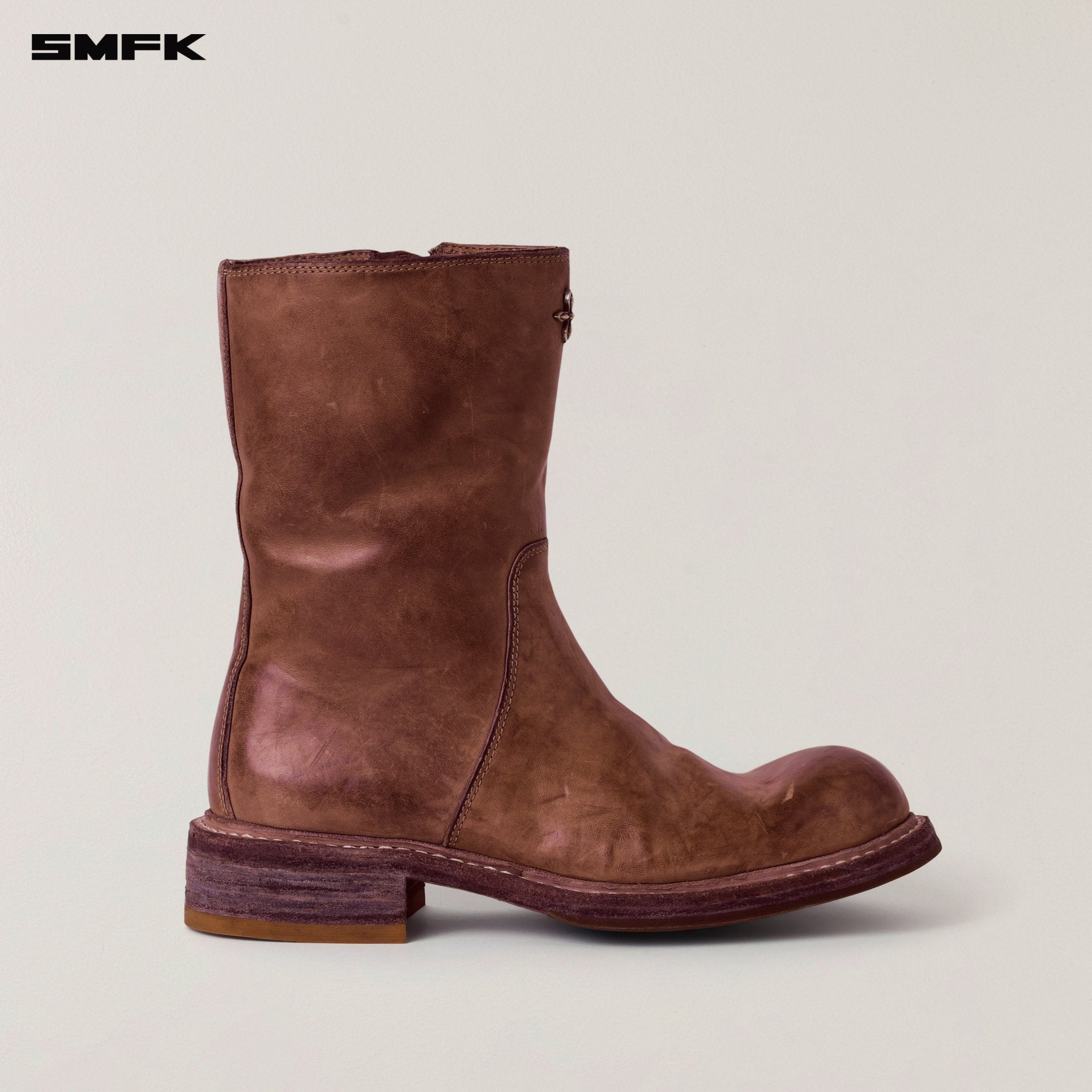 SMFK Rage Wild Origin Goodyear Horse Leather Rider Boots In Wild Brown | MADAX
