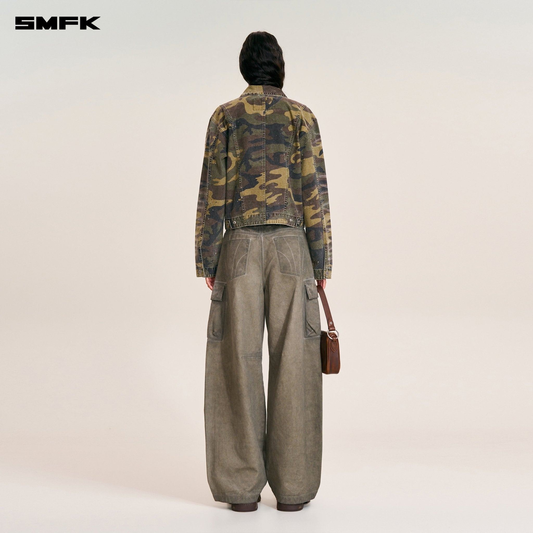 SMFK Rage - Wild Origin Handcraft Engineer Jacket In Army Green Camouflage | MADAX