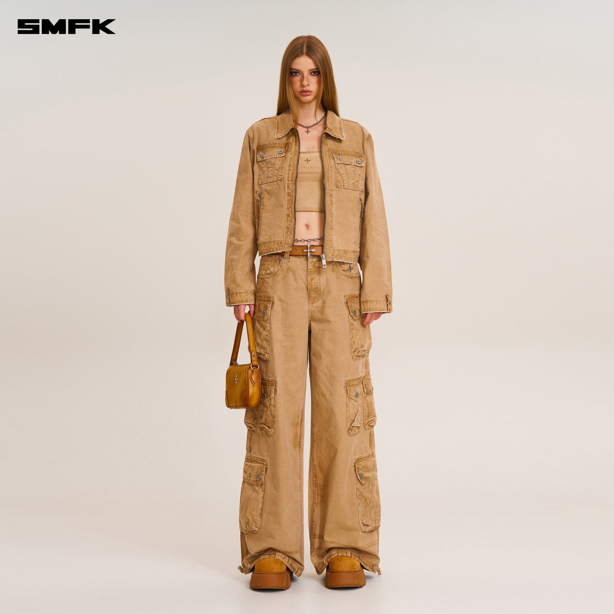 SMFK Rage - Wild Origin Handcraft Engineer Jacket In Sand | MADAX