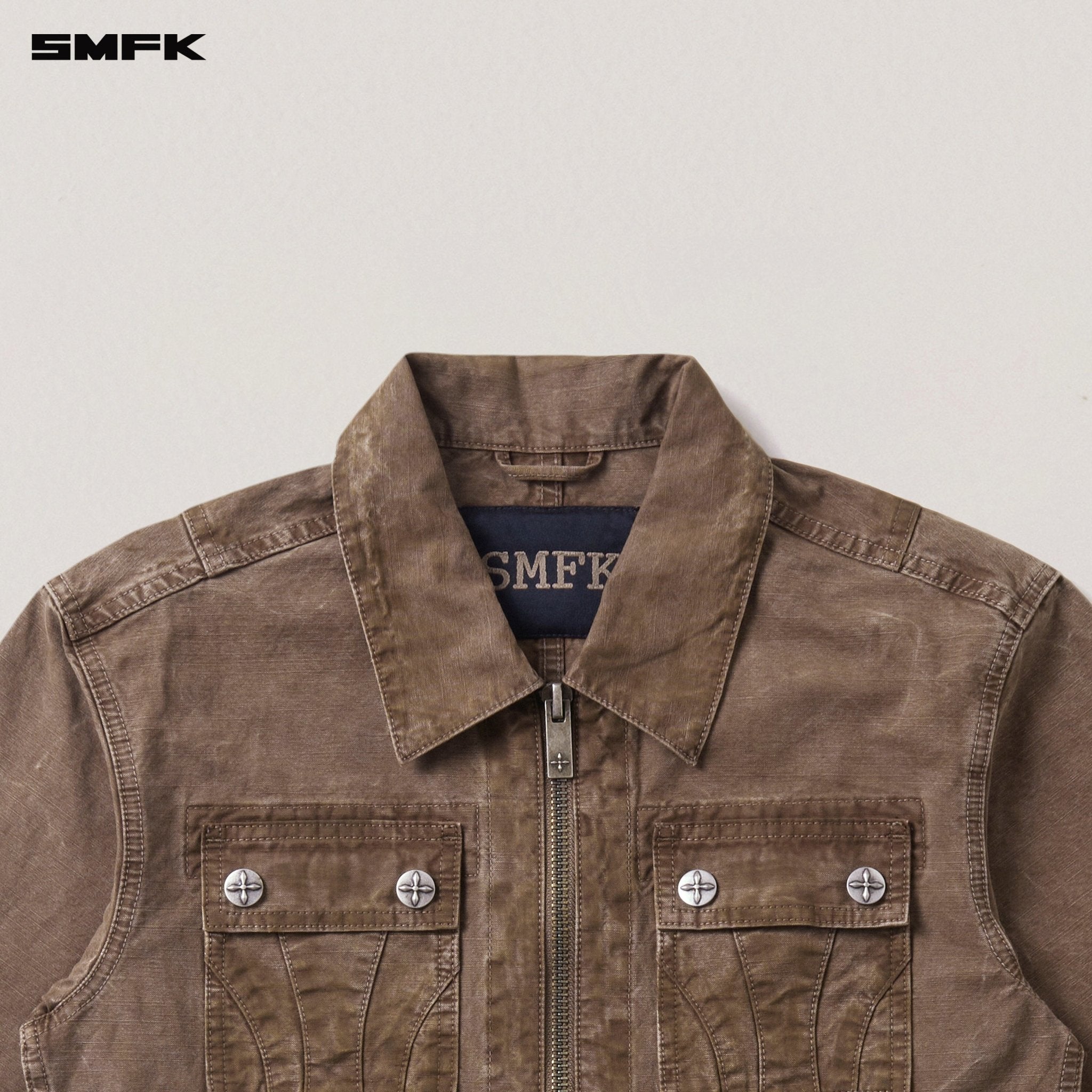 SMFK Rage - Wild Origin Handcraft Engineer Jacket In Shadow Brown | MADAX