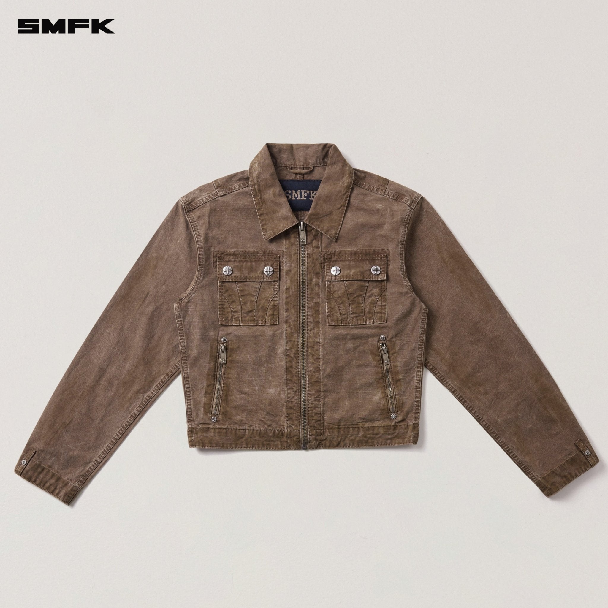 SMFK Rage - Wild Origin Handcraft Engineer Jacket In Shadow Brown | MADAX