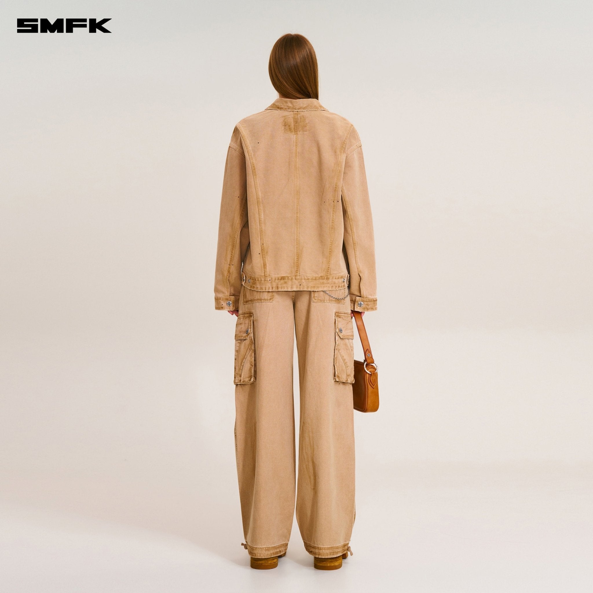 SMFK Rage - Wild Origin Handcraft Loose Cargo Jacket In Sand | MADAX