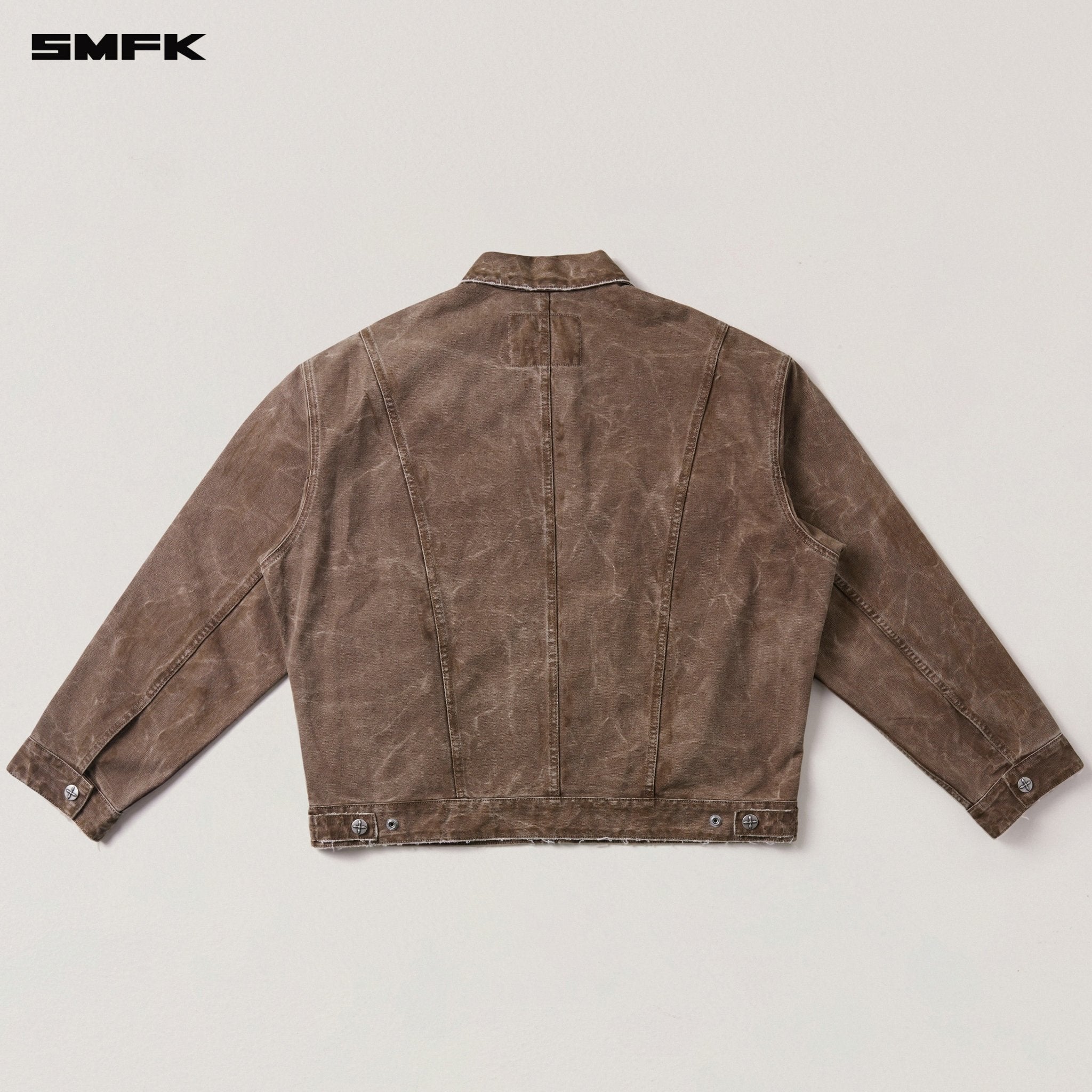 SMFK Rage - Wild Origin Handcraft Loose Cargo Jacket In Shadow Brown | MADAX