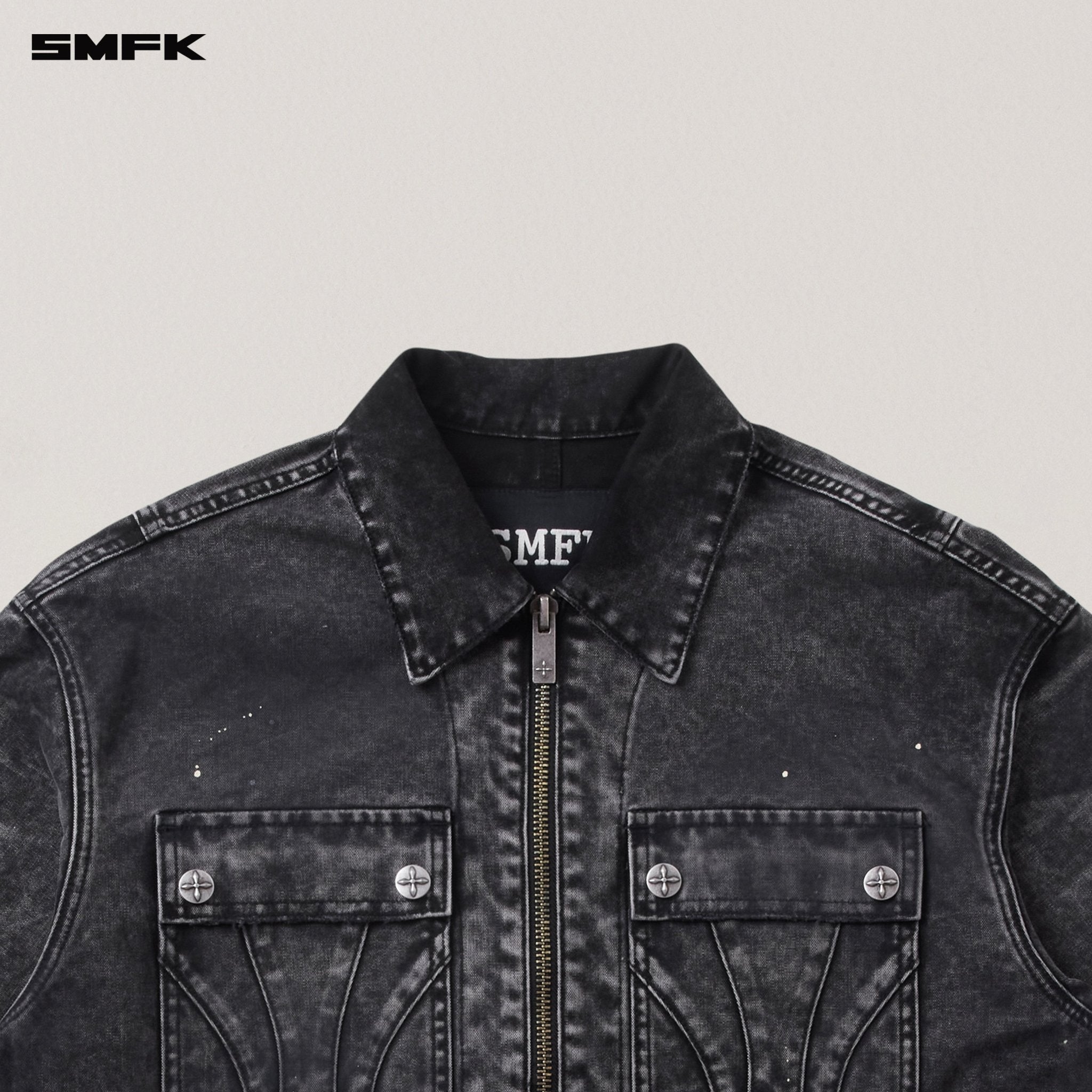 SMFK Rage - Wild Origin Handcraft Loose Cargo Jacket In Wild Black | MADAX