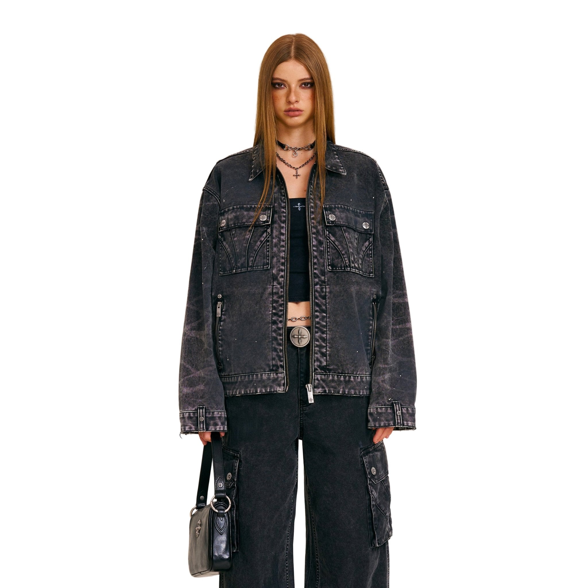 SMFK Rage - Wild Origin Handcraft Loose Cargo Jacket In Wild Black | MADAX