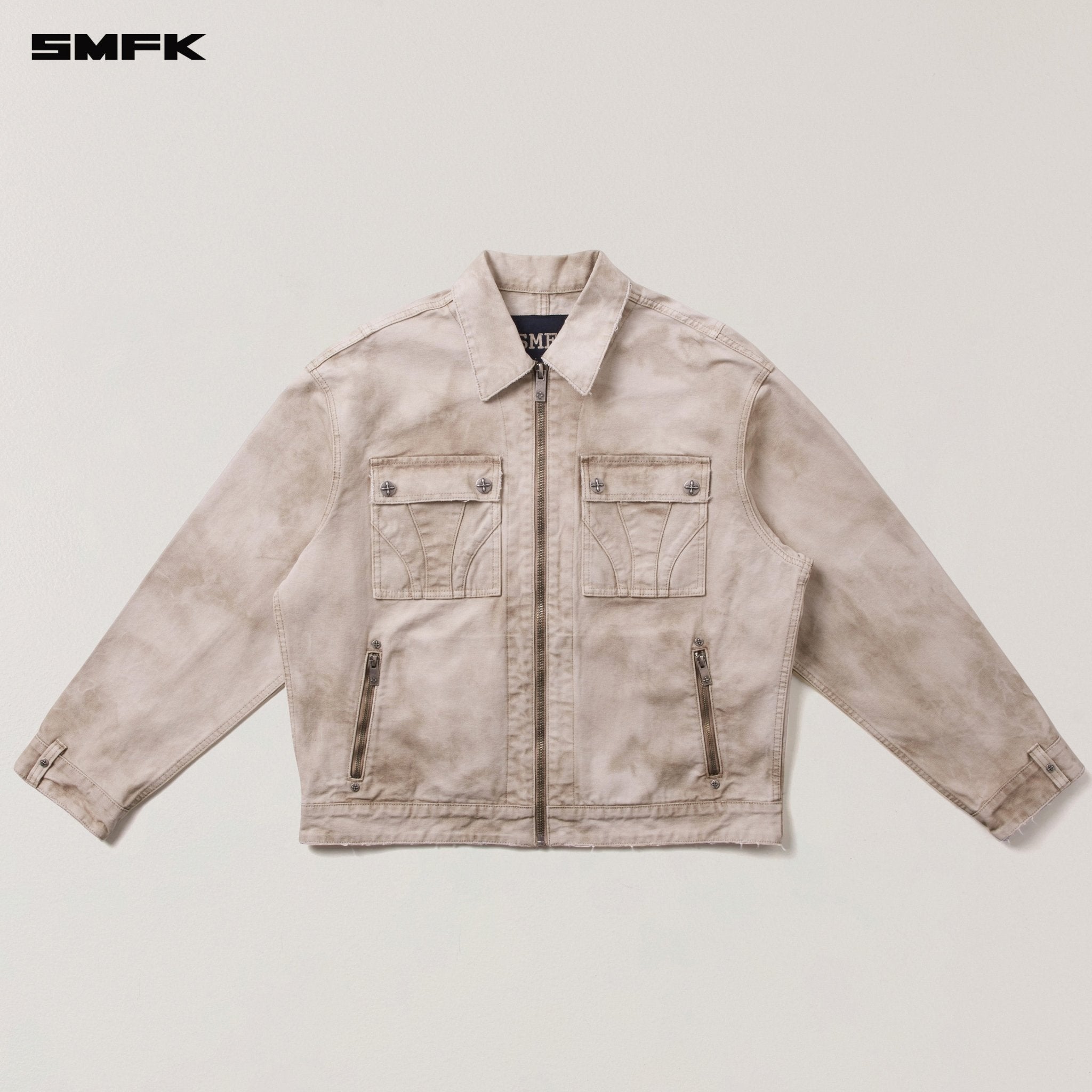 SMFK Rage - Wild Origin Handcraft Loose Cargo Jacket In Wild Brown | MADAX