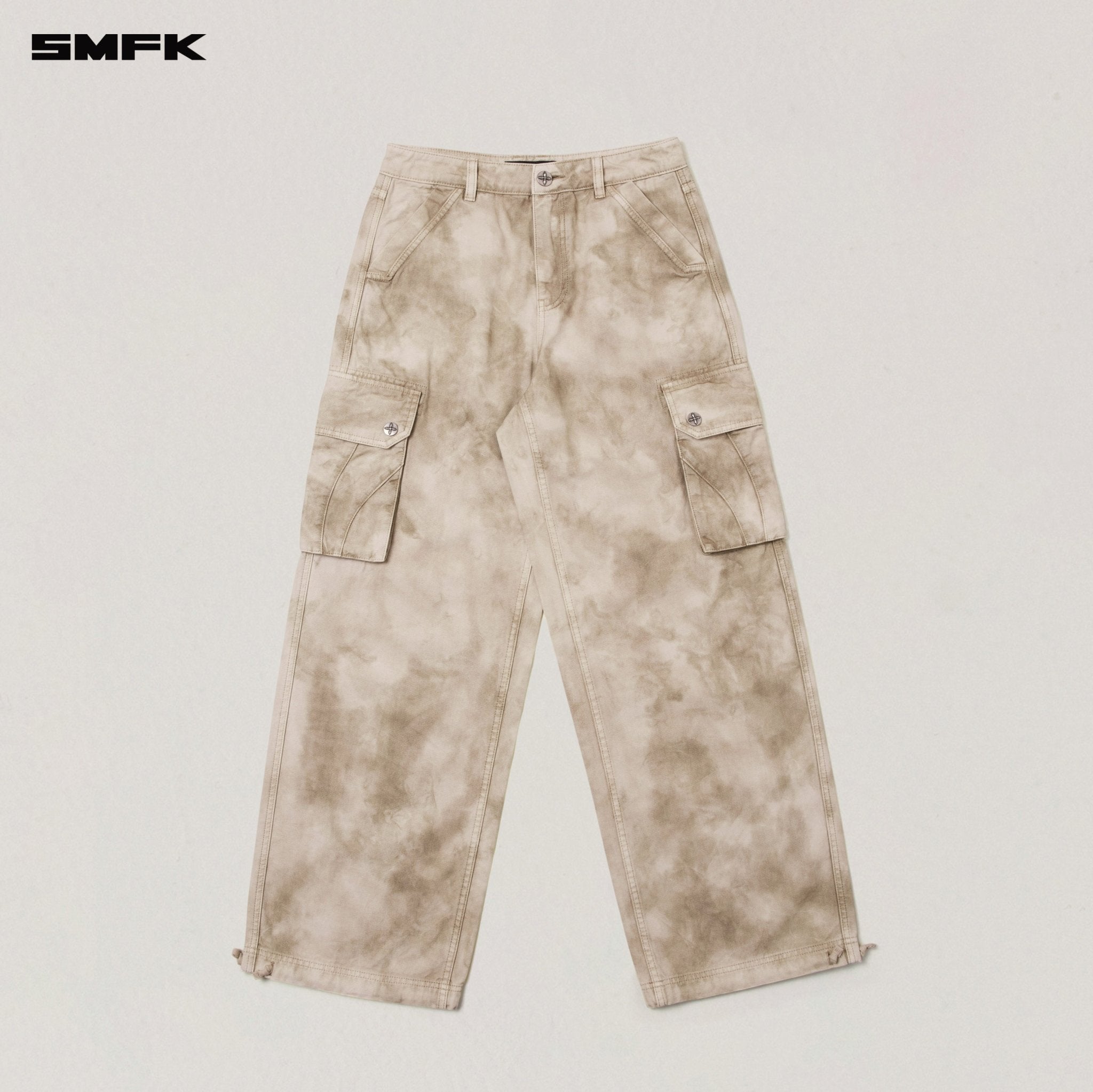 SMFK Rage - Wild Origin Handcraft Loose Straight Cargo Pants In Wild Brown | MADAX