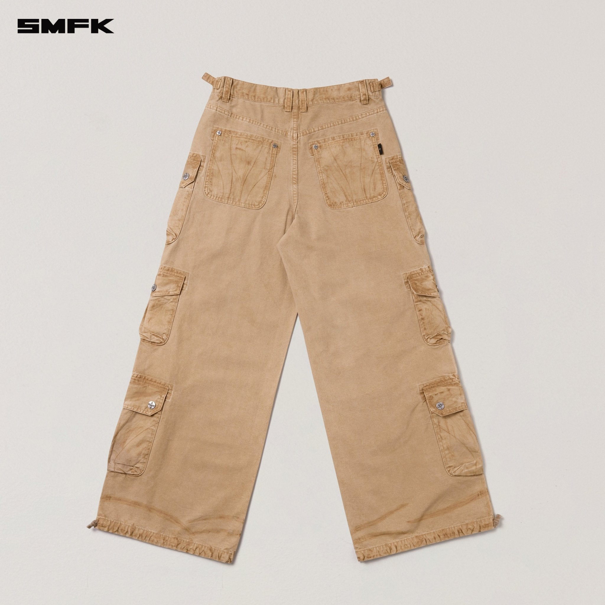 SMFK Rage Wild Origin Handcraft Tower Cargo Pants In Sand | MADAX
