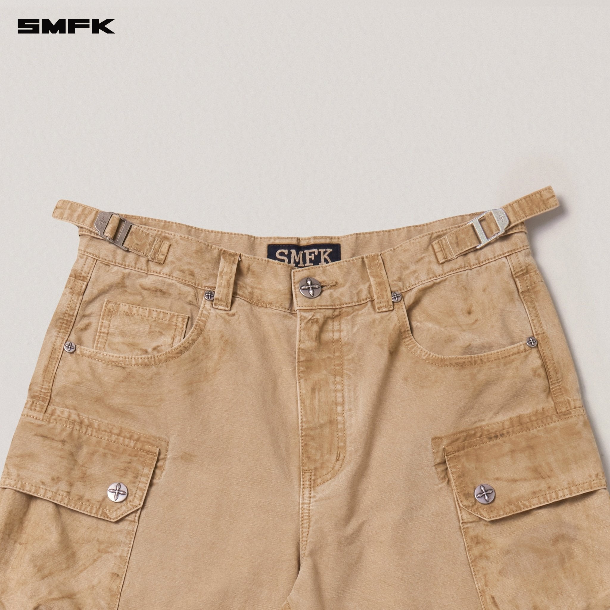 SMFK Rage Wild Origin Handcraft Tower Cargo Pants In Sand | MADAX