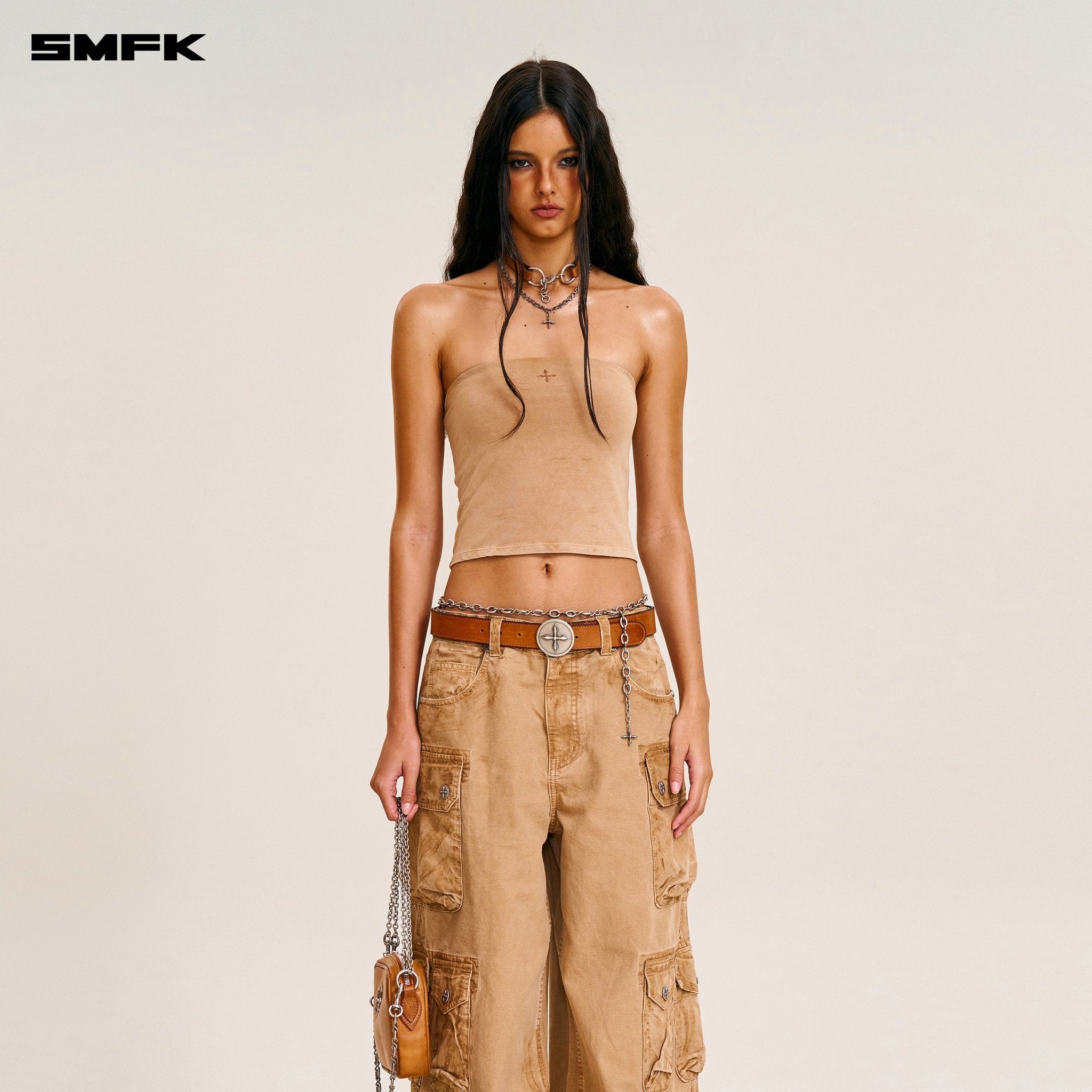 SMFK Rage Wild Origin Handcraft Tower Cargo Pants In Sand | MADAX