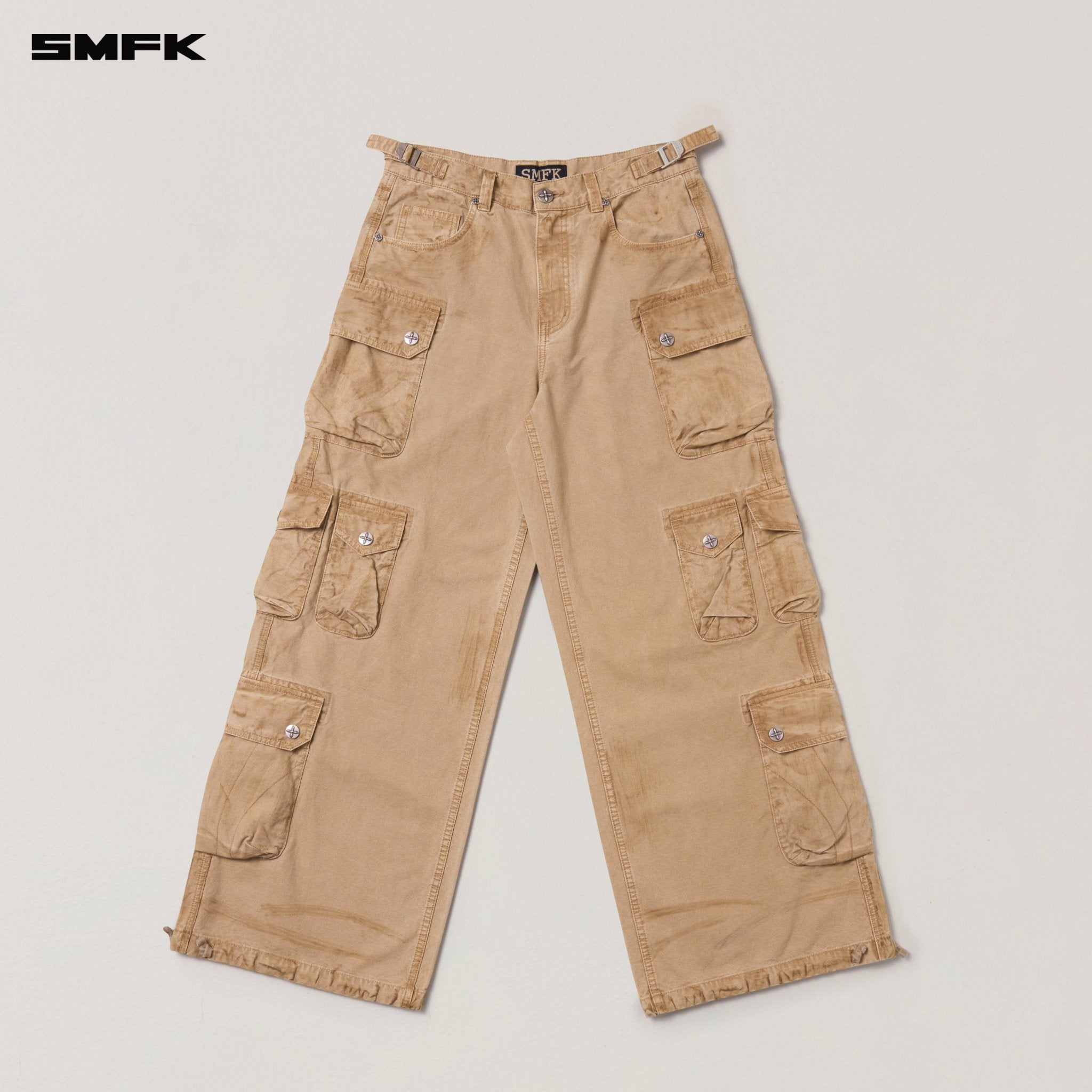 SMFK Rage Wild Origin Handcraft Tower Cargo Pants In Sand | MADAX