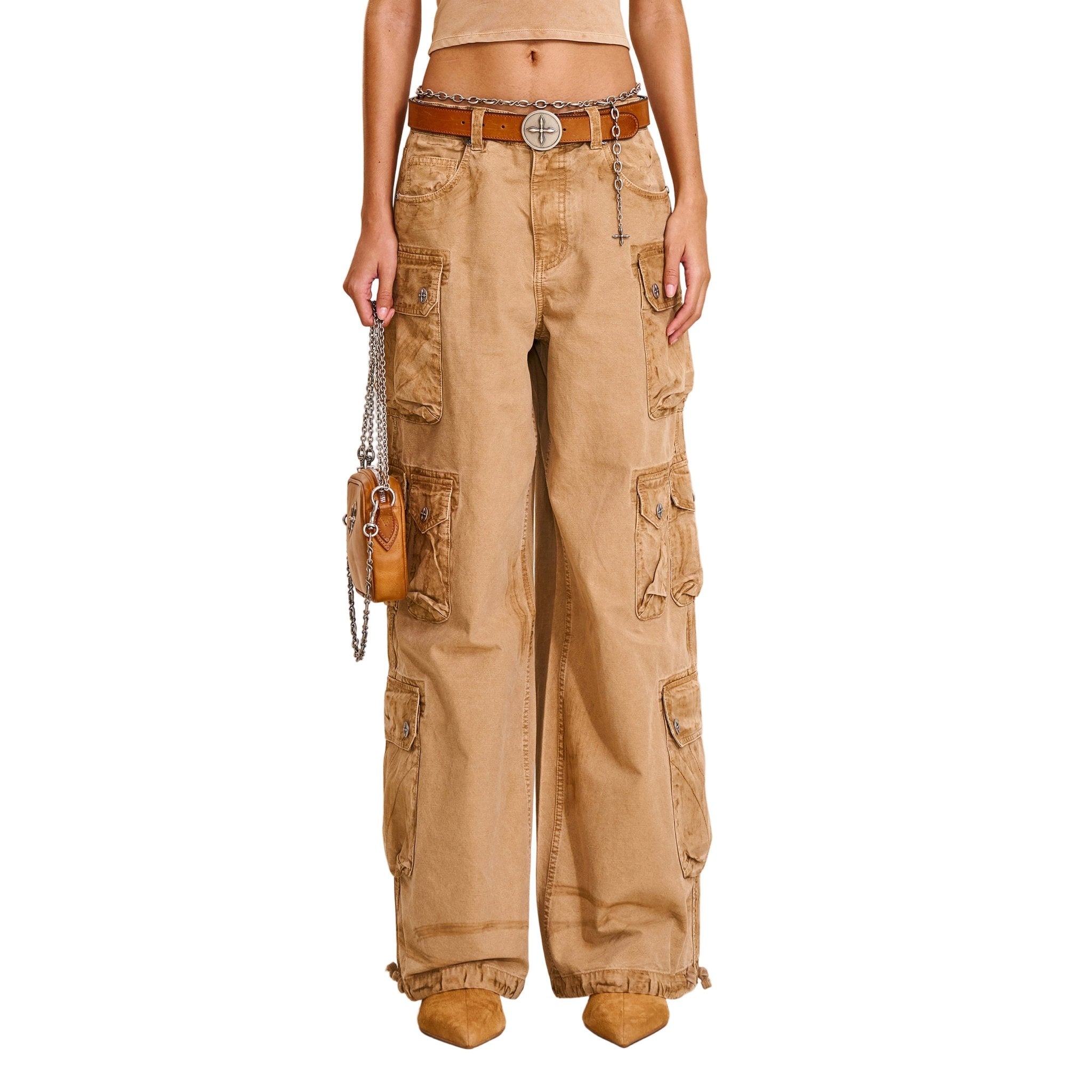 SMFK Rage Wild Origin Handcraft Tower Cargo Pants In Sand | MADAX