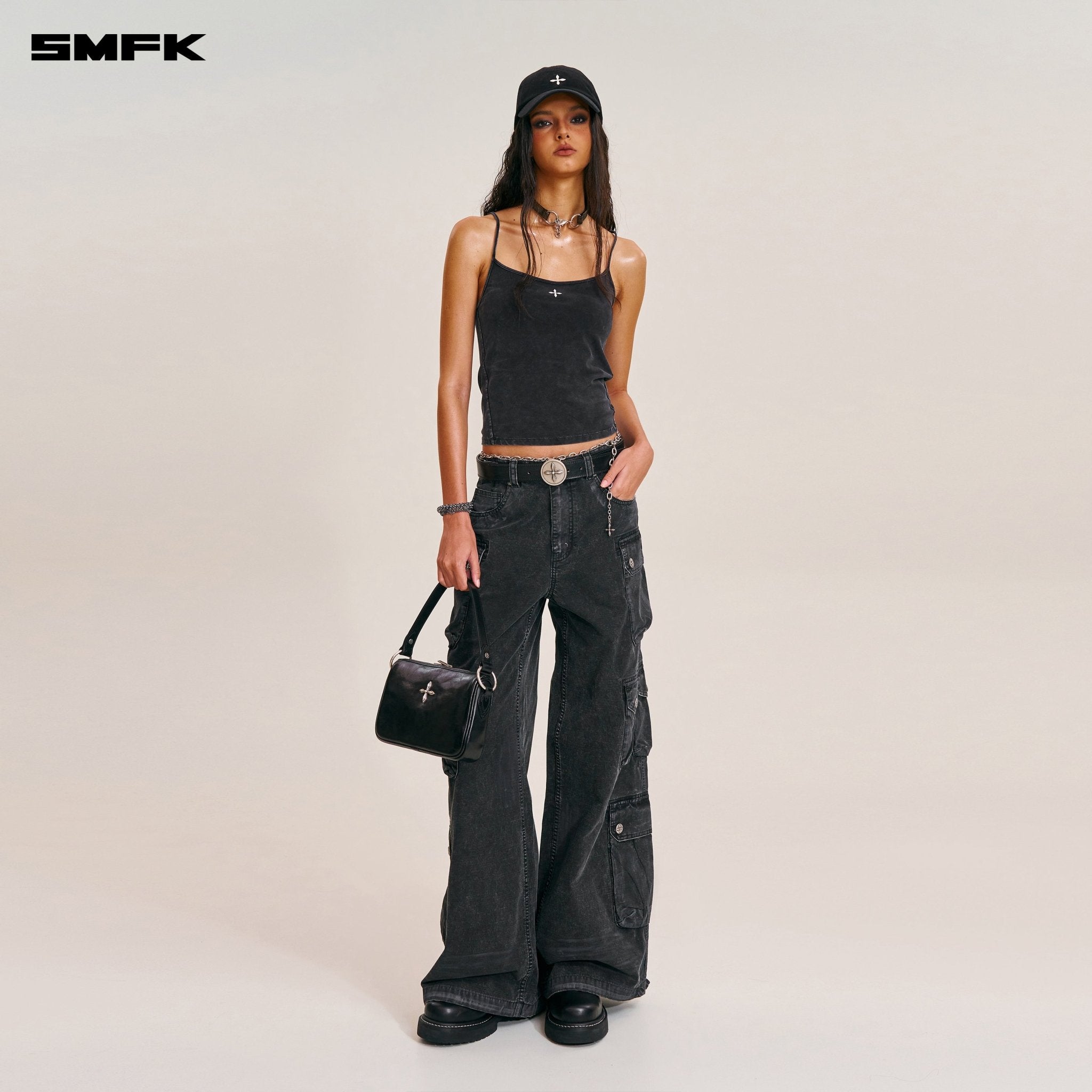 SMFK Rage Wild Origin Handcraft Tower Cargo Pants In Wild Black | MADAX