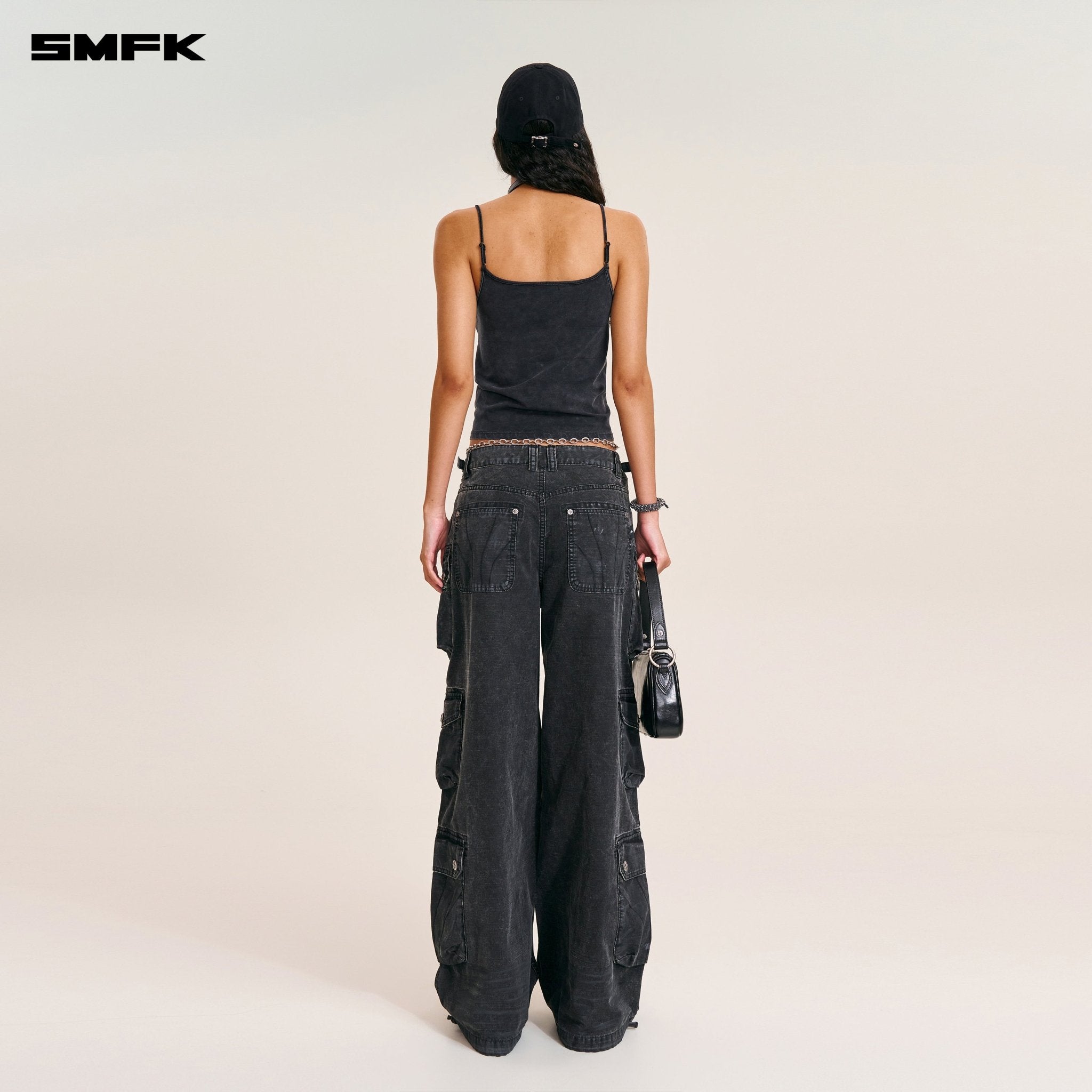 SMFK Rage Wild Origin Handcraft Tower Cargo Pants In Wild Black | MADAX
