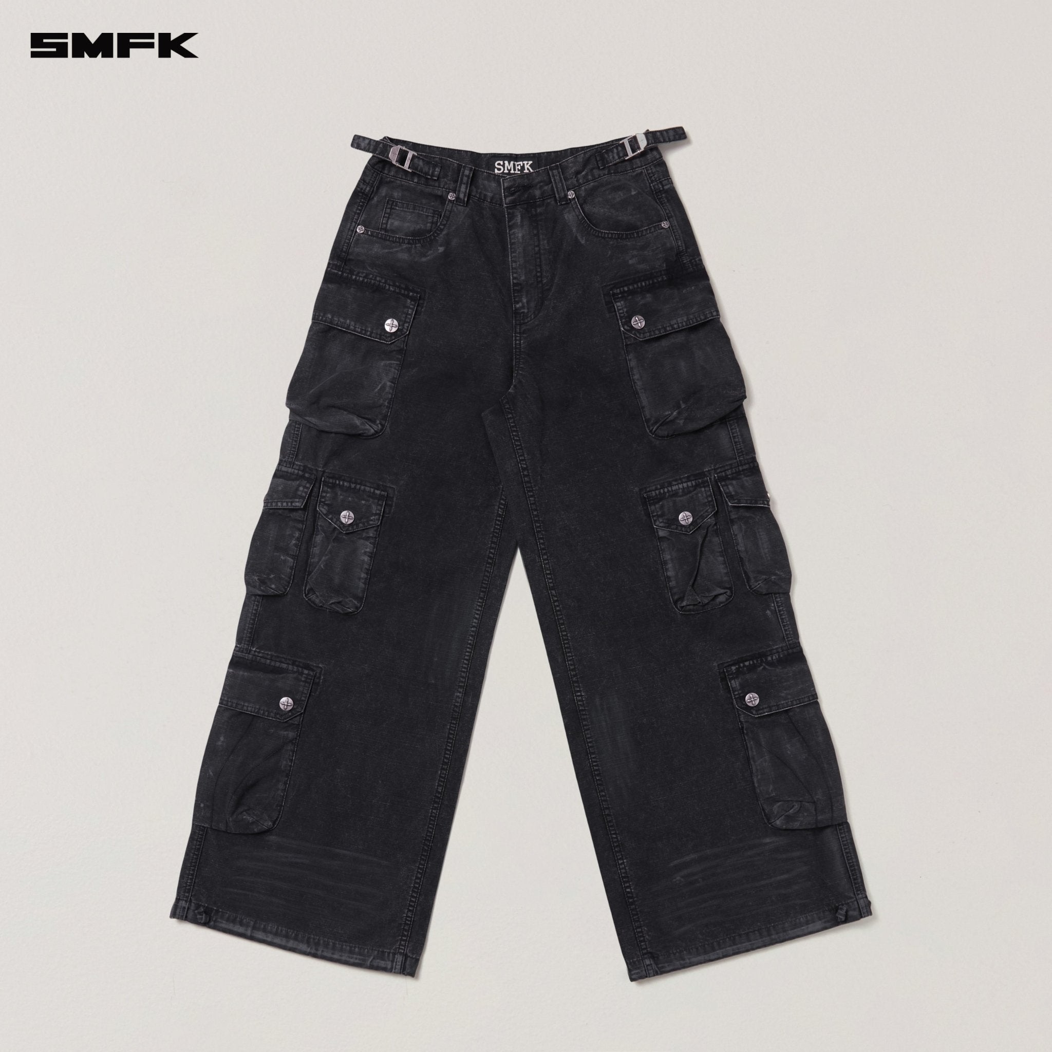 SMFK Rage Wild Origin Handcraft Tower Cargo Pants In Wild Black | MADAX