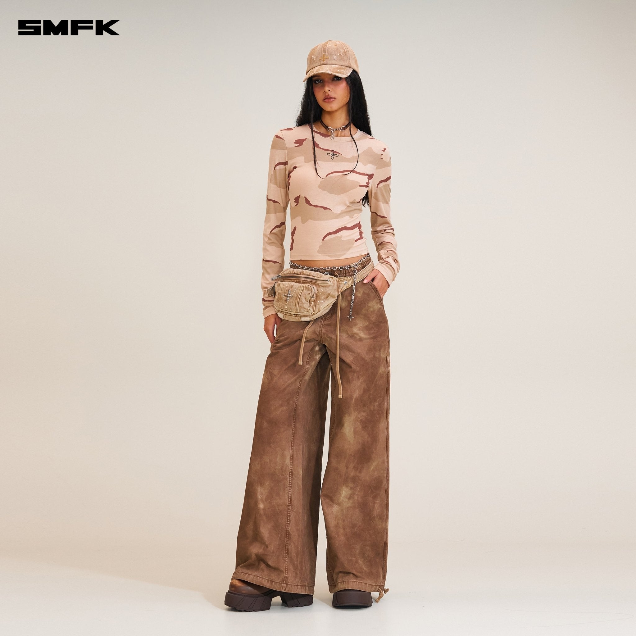 SMFK Rage Wild Origin Handcraft Tower Sports Cargo Pants In Wild Horse Brown | MADAX