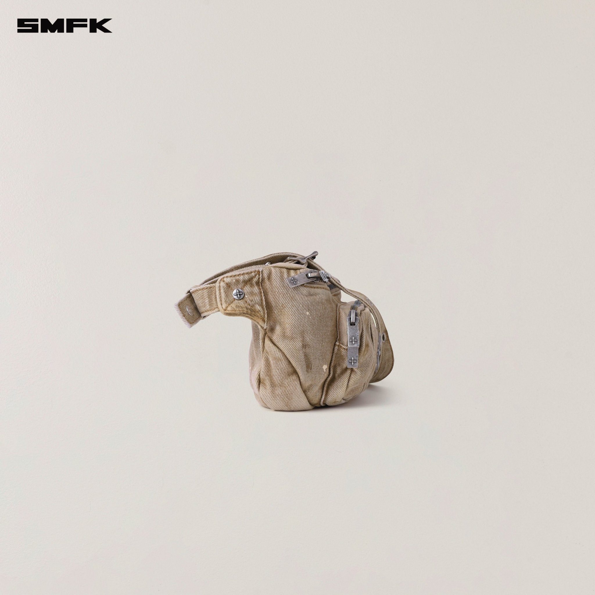 SMFK Rage Wild Rush Handcraft Denim Bumbag In Cowboy Brown | MADAX