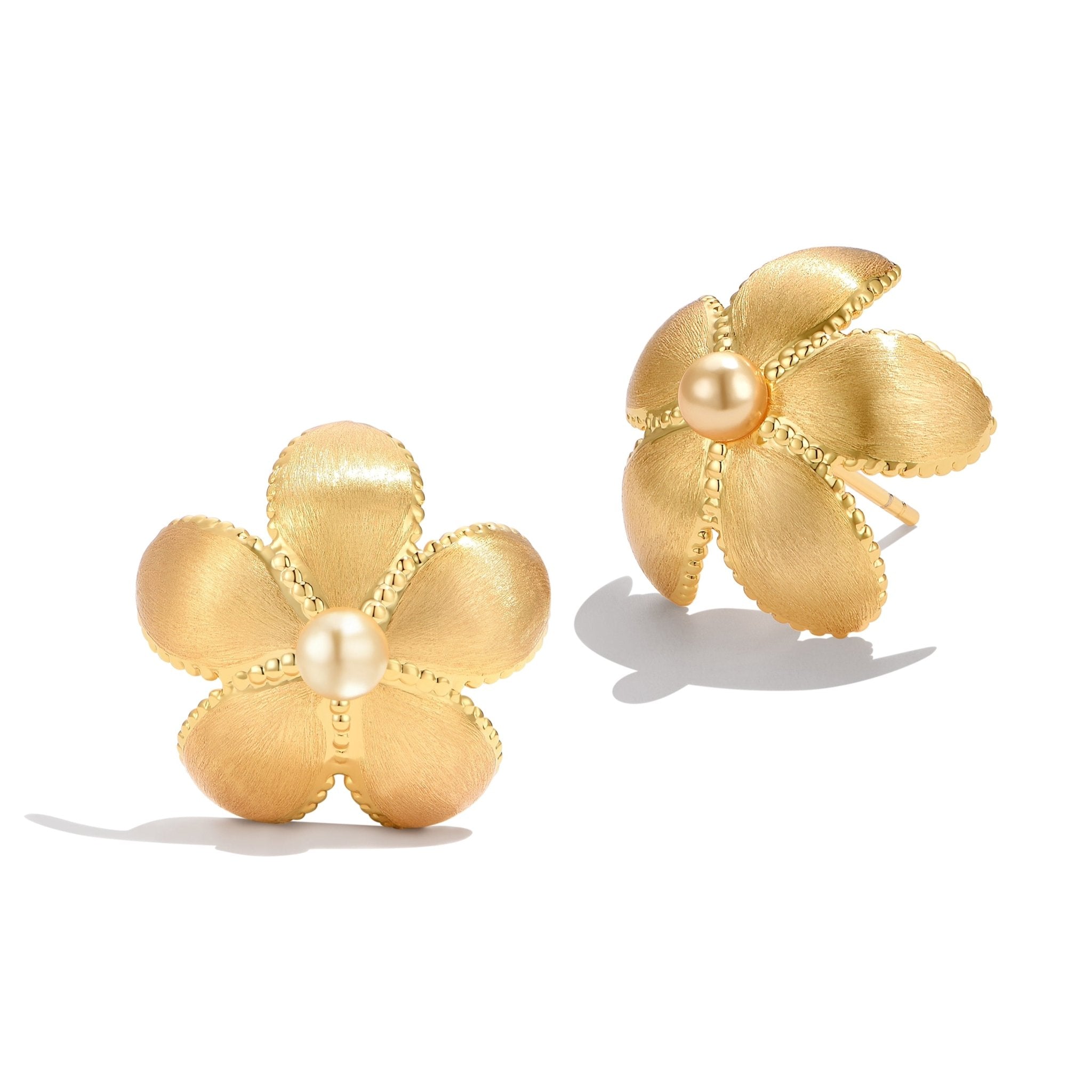ToneTale Rain in the Flowers Star Flower Earrings 18K Gold | MADAX