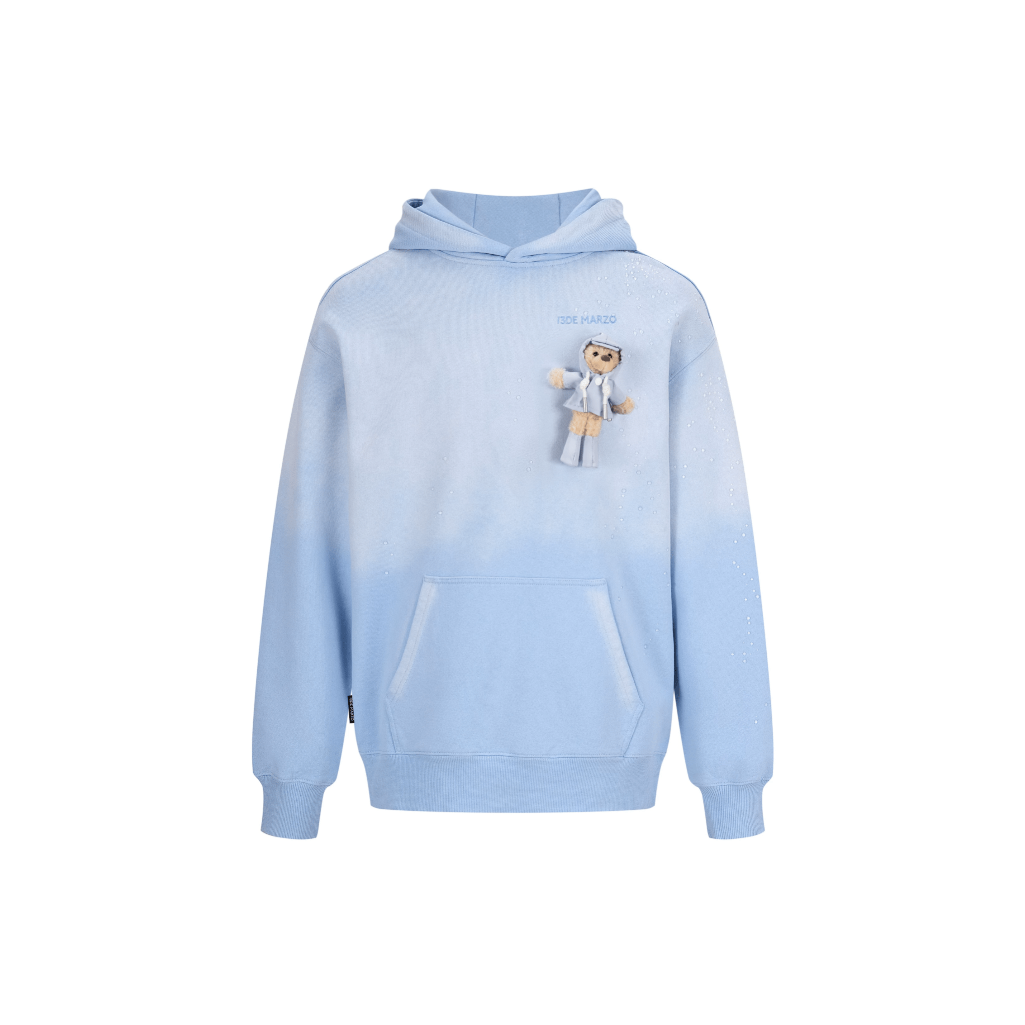 13DE MARZO Rainy Day Hoodie in Blue | MADAX