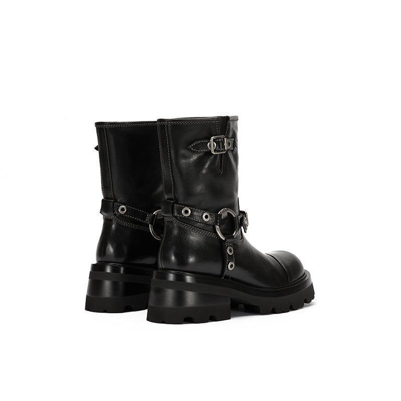 Sugar Su Rebel Knight ankle boots Black | MADAX