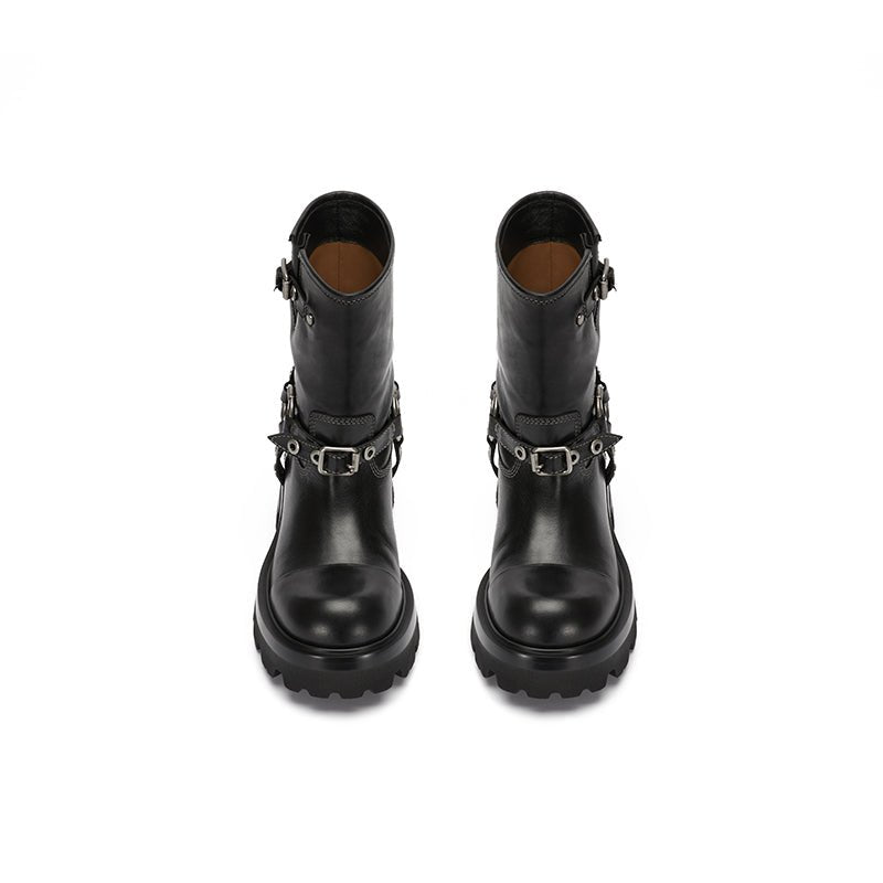 Sugar Su Rebel Knight ankle boots Black | MADAX