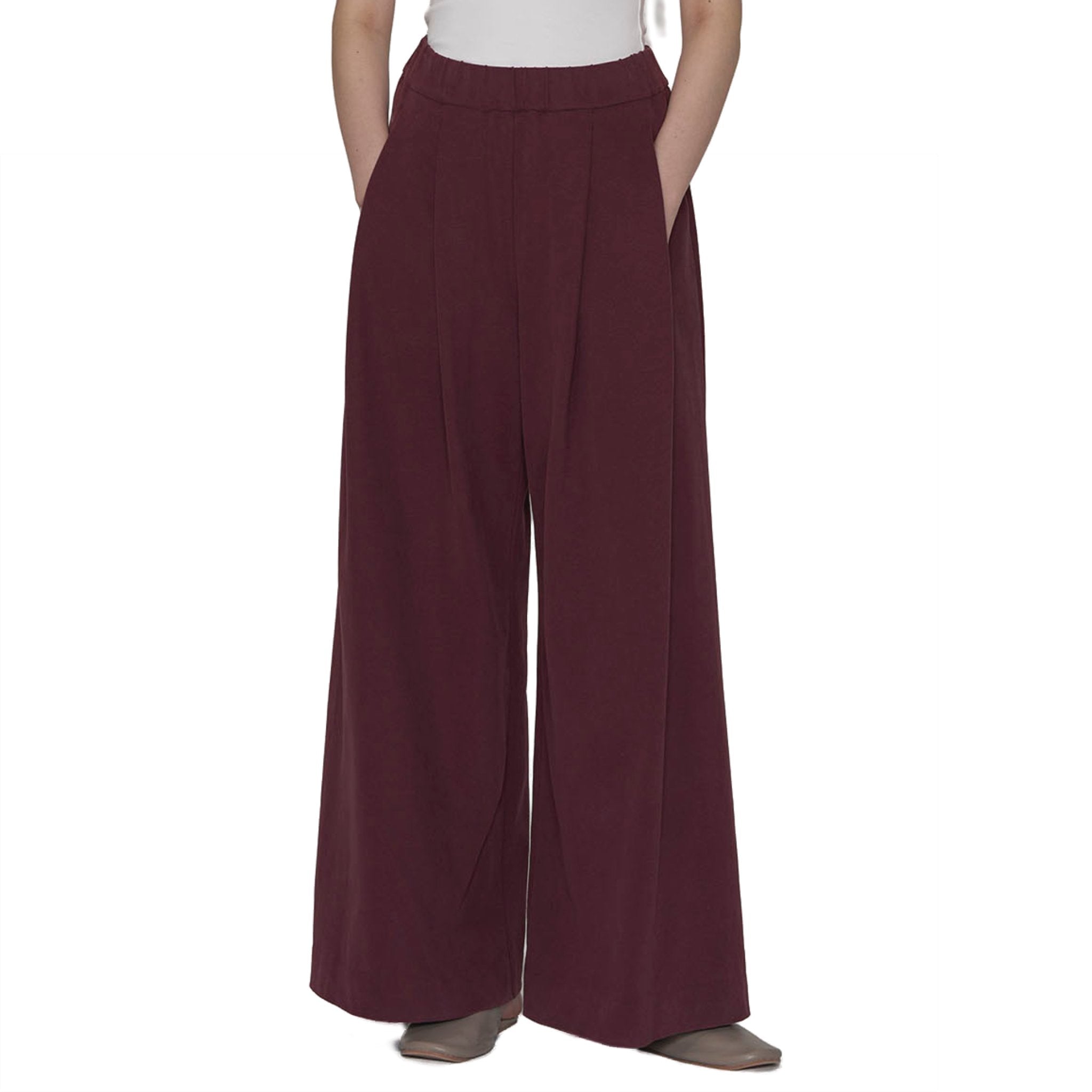 LABELDEL Red wide - legged pants | MADAX