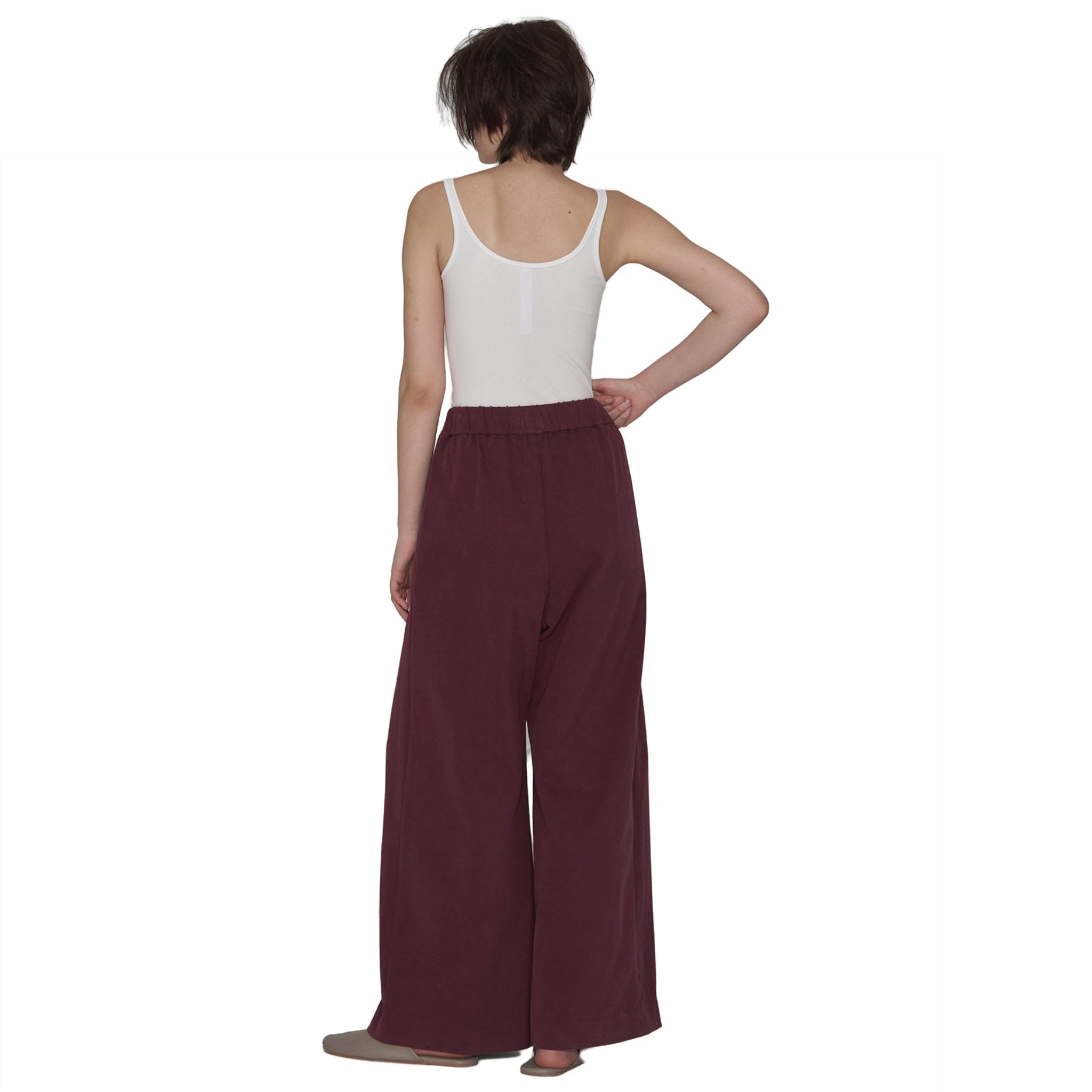 LABELDEL Red wide - legged pants | MADAX