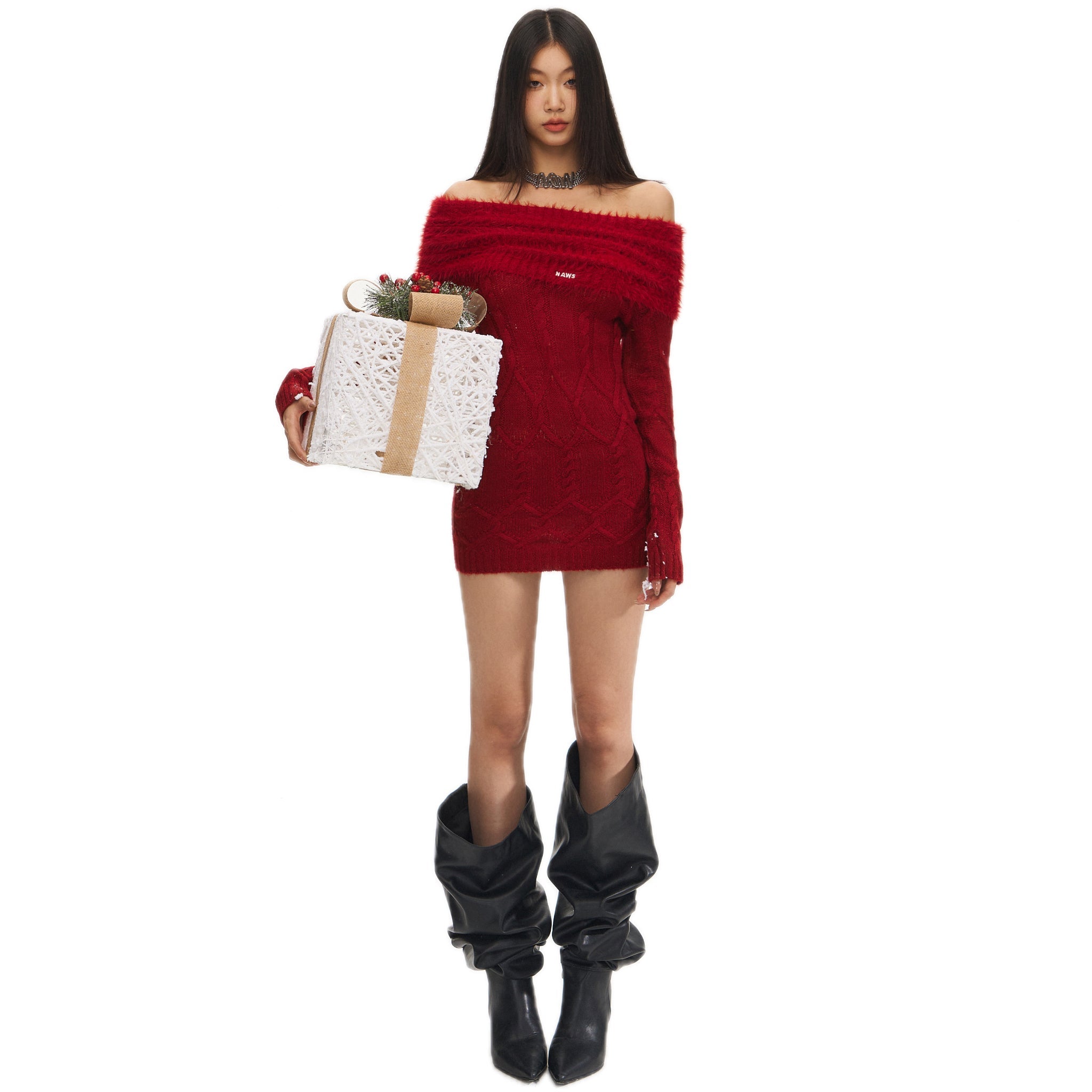 NAWS Red Wine Dress | MADAX