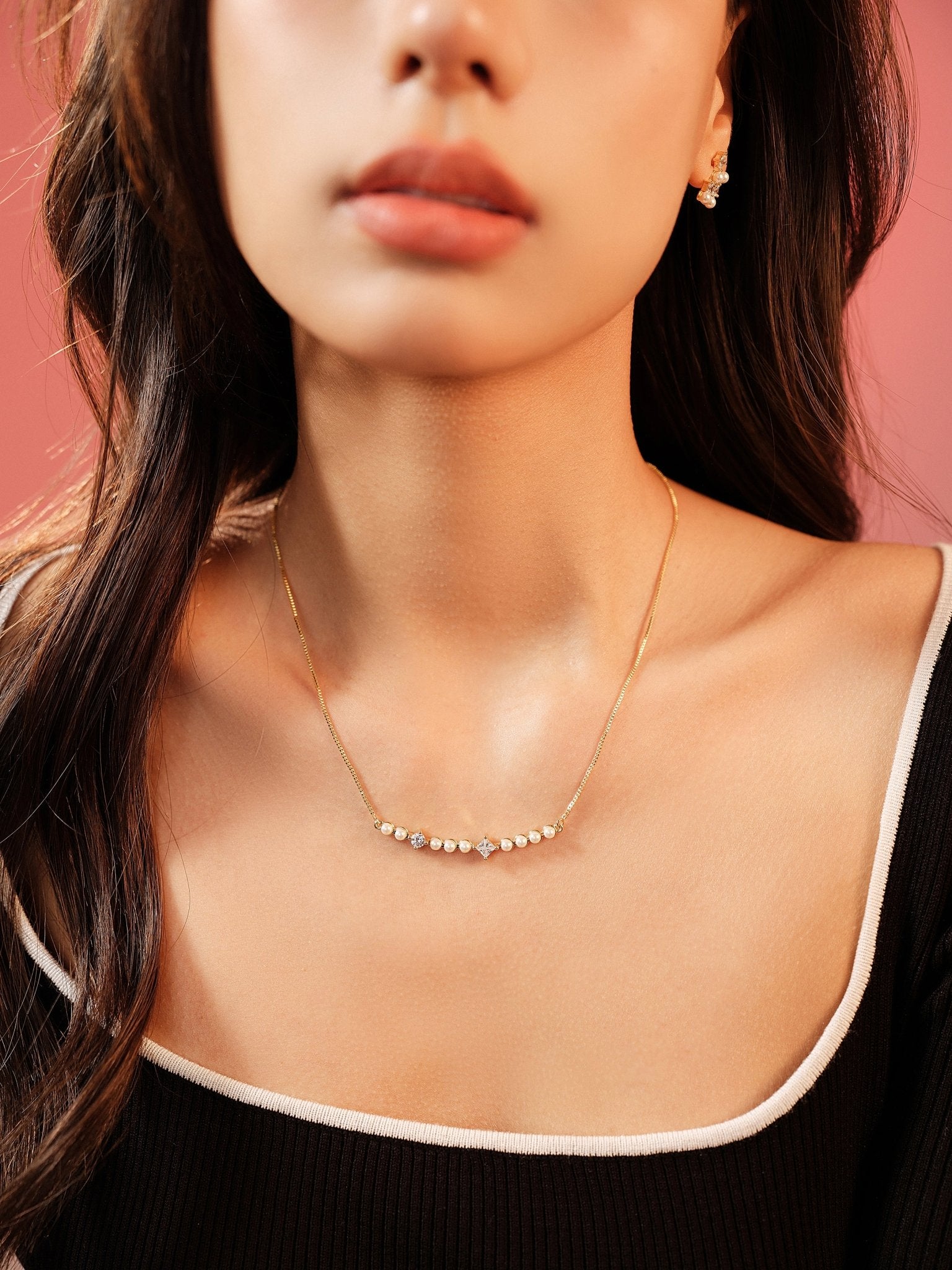 ABYB Regression Line Necklace Golden | MADA IN CHINA