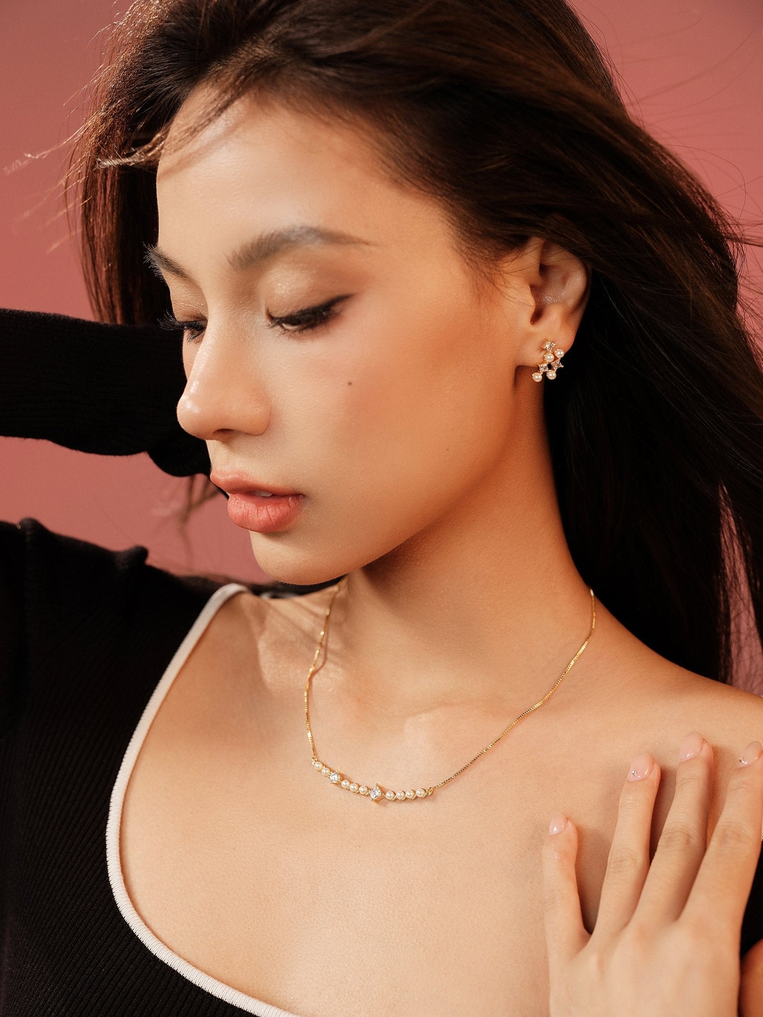 ABYB Regression Line Necklace Golden | MADA IN CHINA