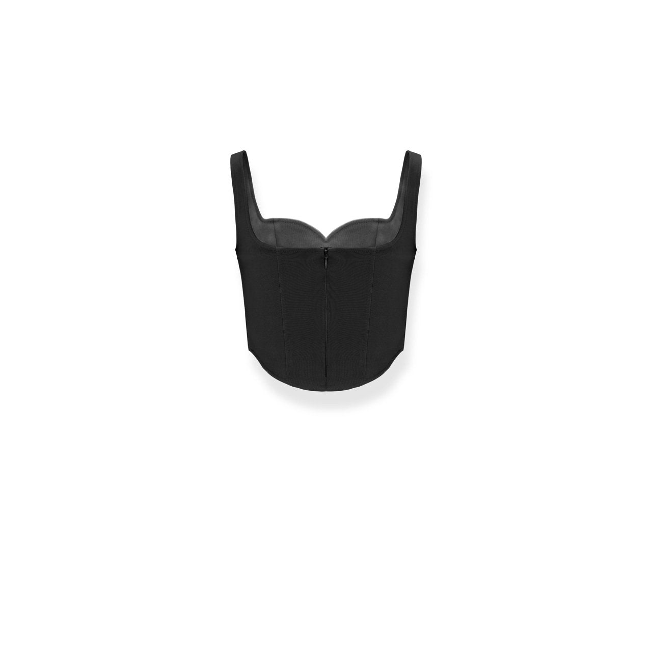 NAWS Restrain Square Neck Wide Shoulder Camisole Black | MADA IN CHINA