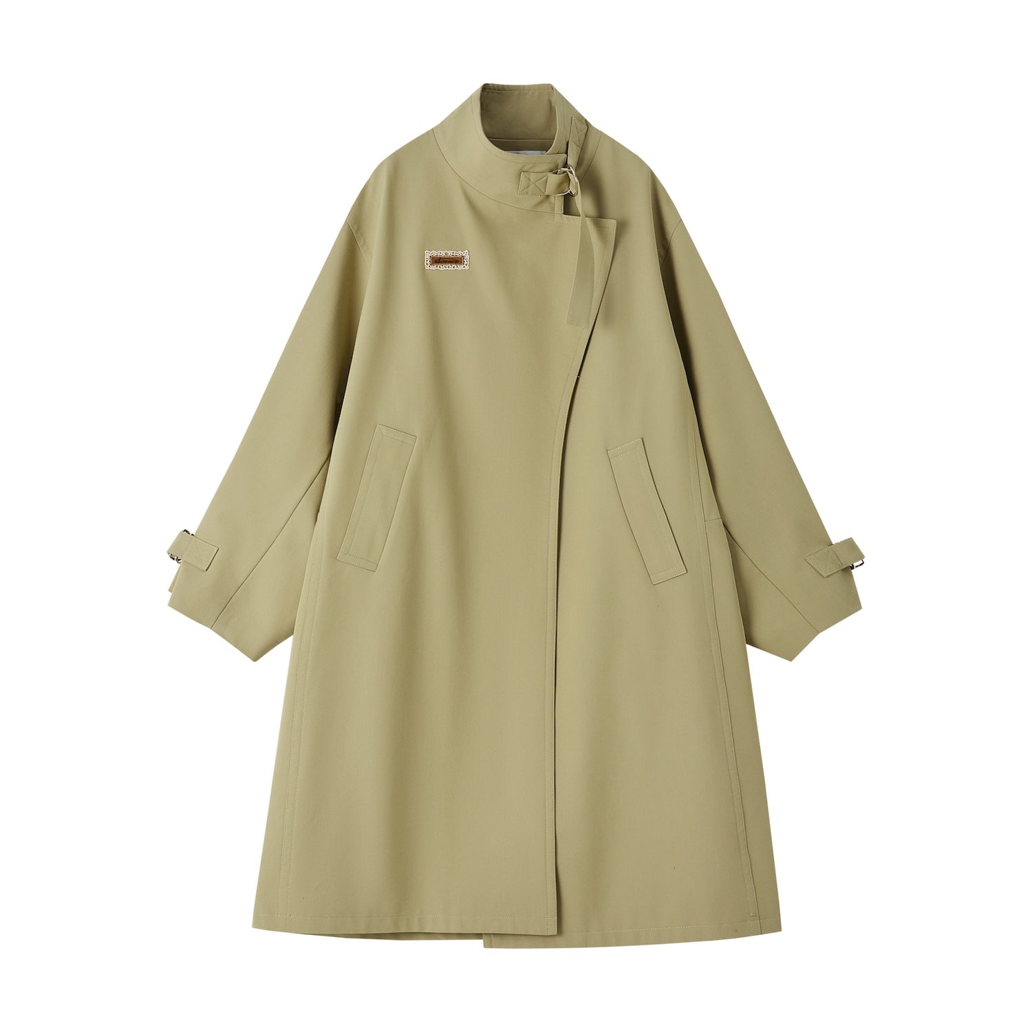 SOMESOWE Retro Casual Silhouette Trench Coat In Khaki | MADAX