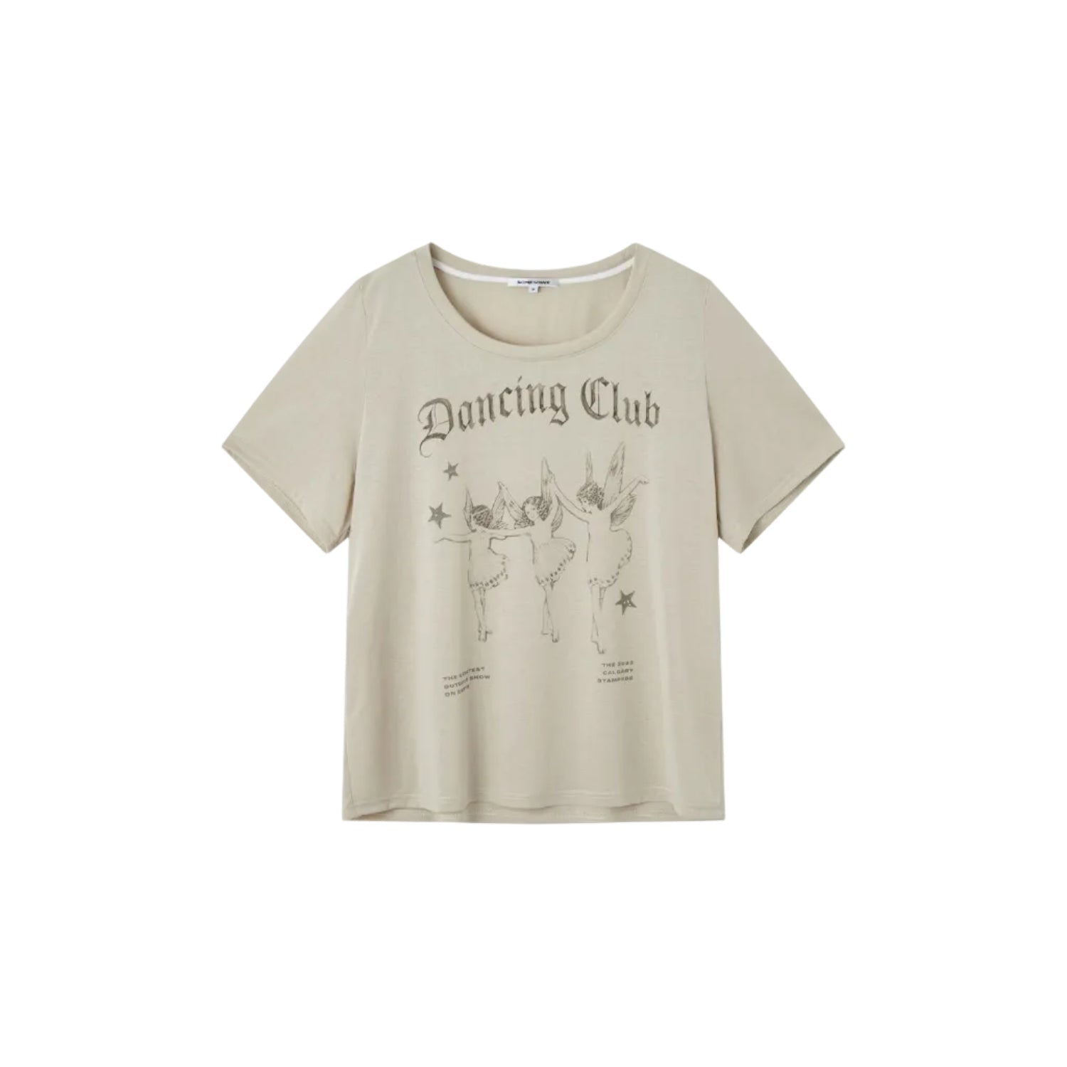 SOMESOWE Retro Short-Sleeved T-Shirt in Khaki | MADAX